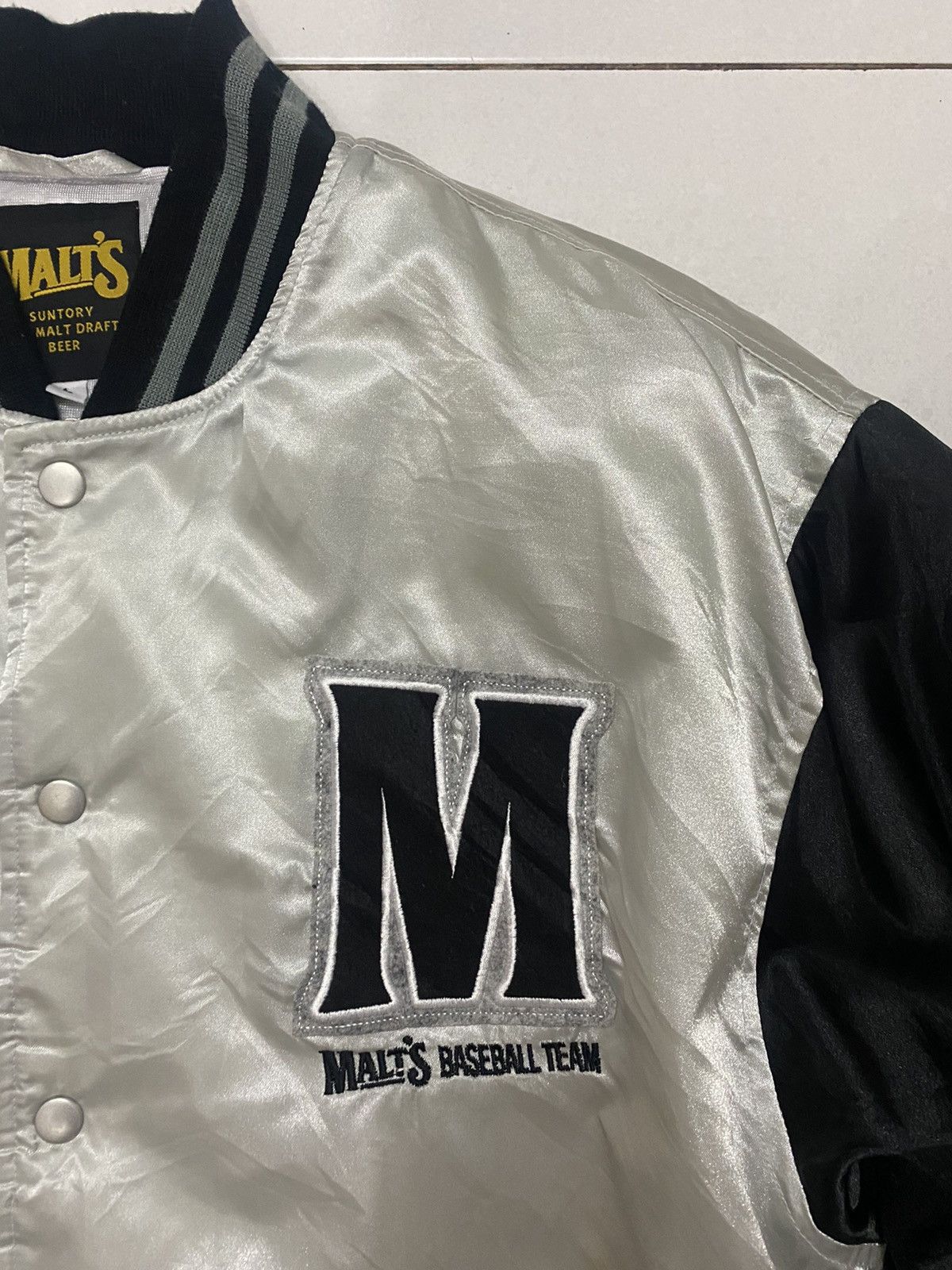 Japanese Brand VTG Malts Baseball Team Bomber Jacket Size US L / EU 52-54 / 3 - 4 Thumbnail