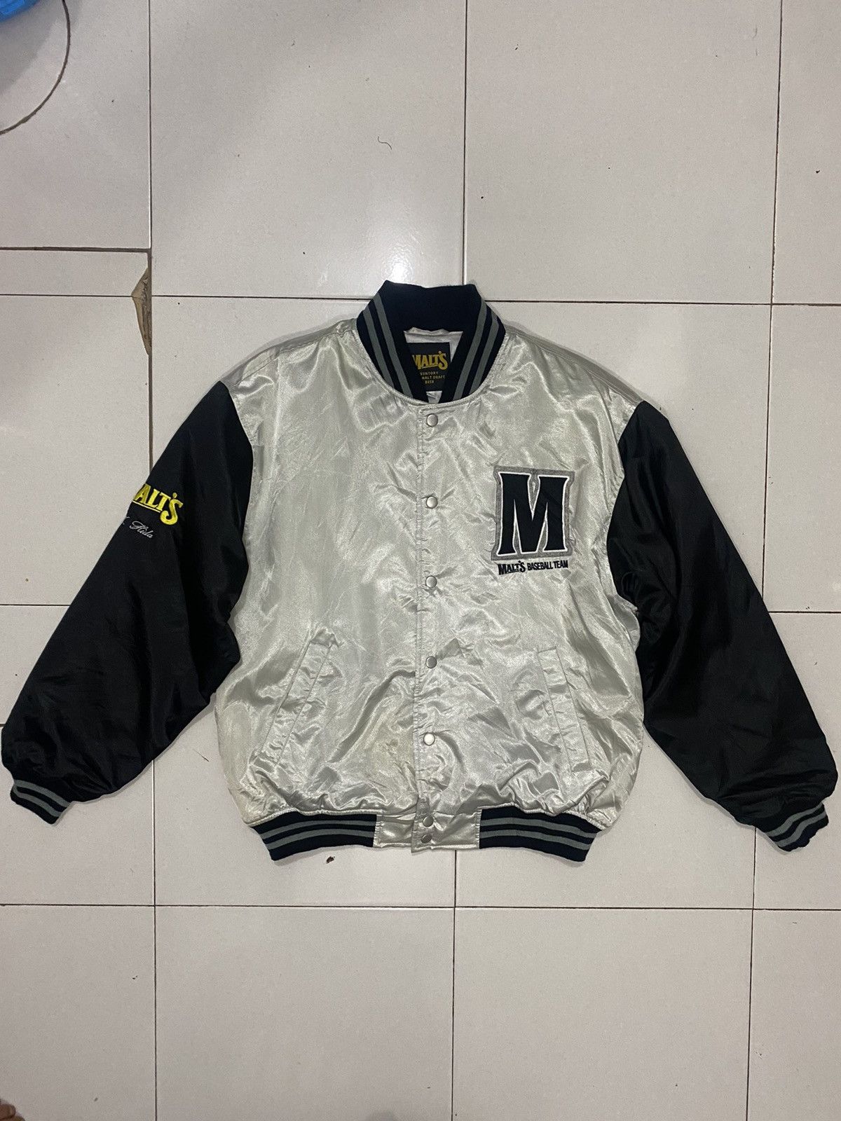 Japanese Brand VTG Malts Baseball Team Bomber Jacket Size US L / EU 52-54 / 3 - 2 Thumbnail