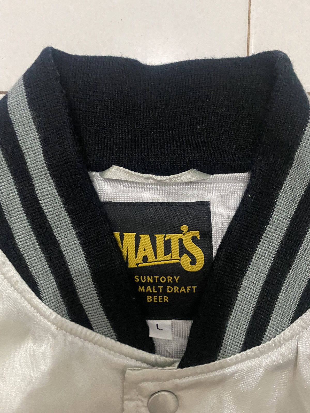 Japanese Brand VTG Malts Baseball Team Bomber Jacket Size US L / EU 52-54 / 3 - 7 Thumbnail