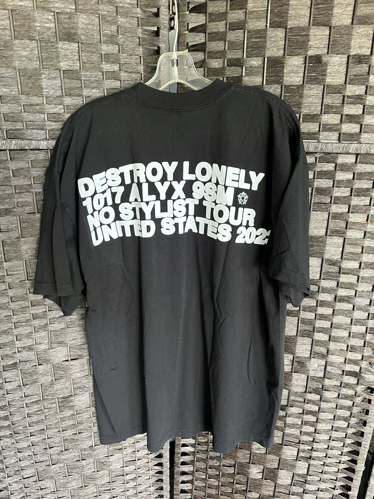 ALYX DESTROY LONELY X ALYX NO STYLIST TOUR T-SHIRT BLACK | L