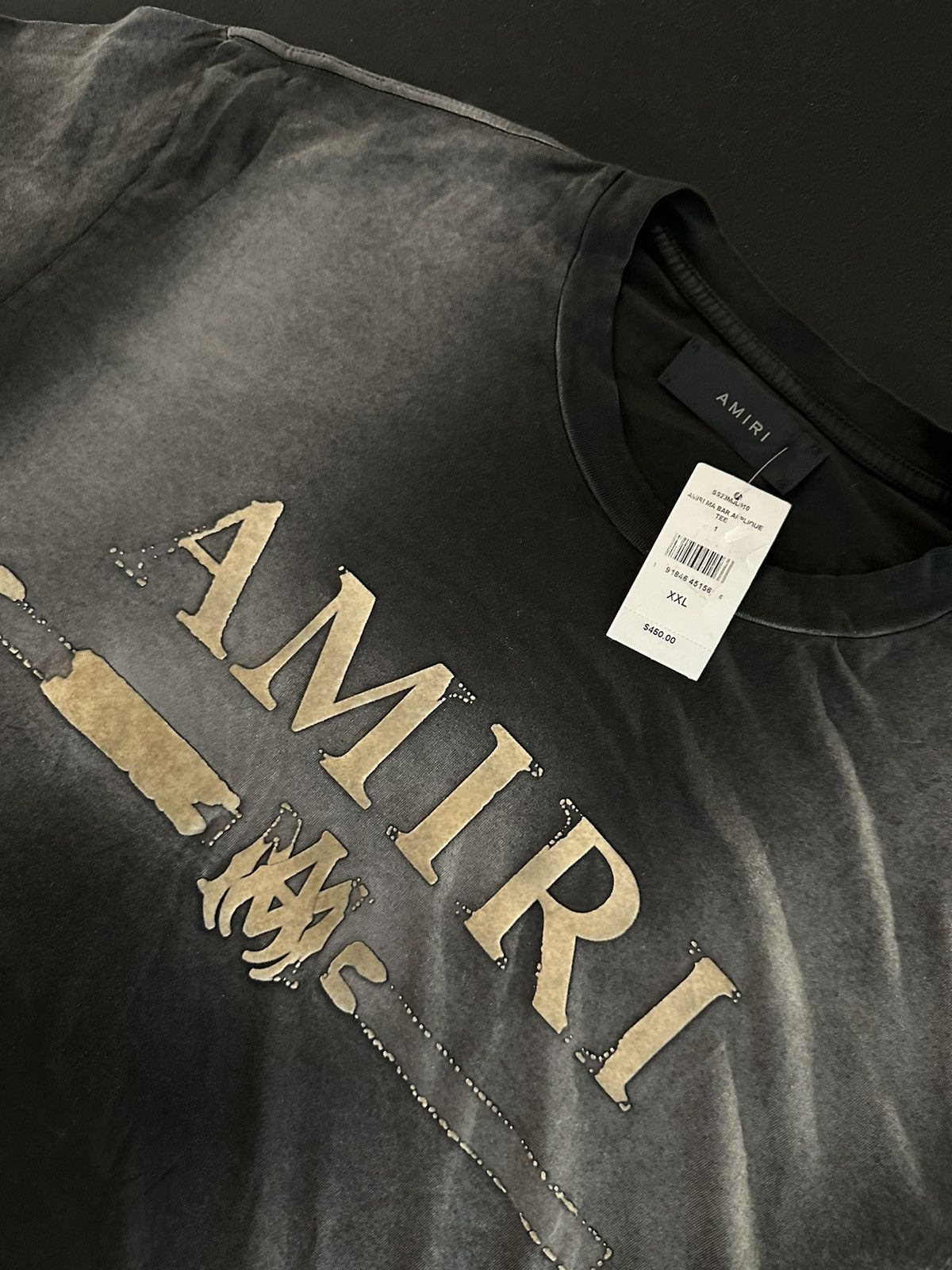 Amiri Amiri Flocked MA Bar Tee Size US XXL / EU 58 / 5 - 2 Thumbnail