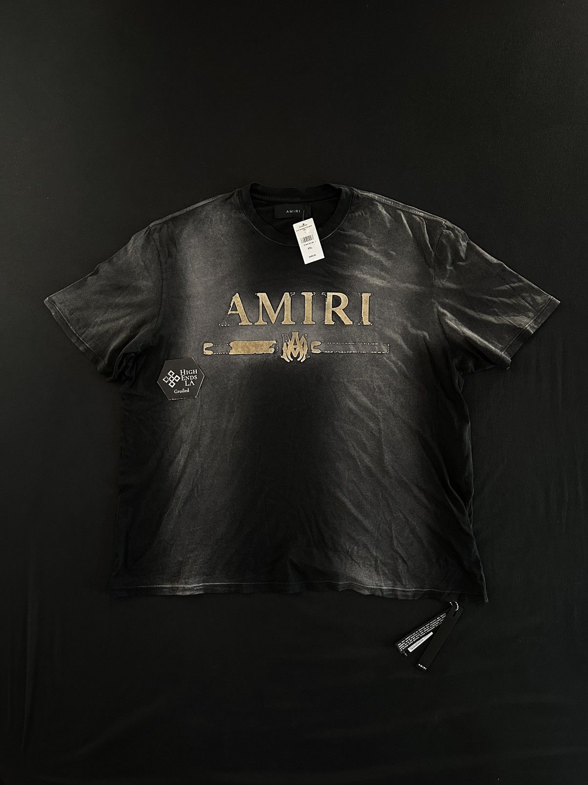 Amiri Amiri Flocked MA Bar Tee Size US XXL / EU 58 / 5 - 1 Thumbnail