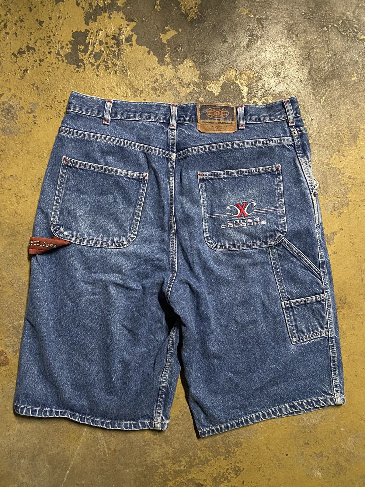 Vintage Vintage Baggy Cross Colours Denim Shorts Jorts Y2K | Grailed