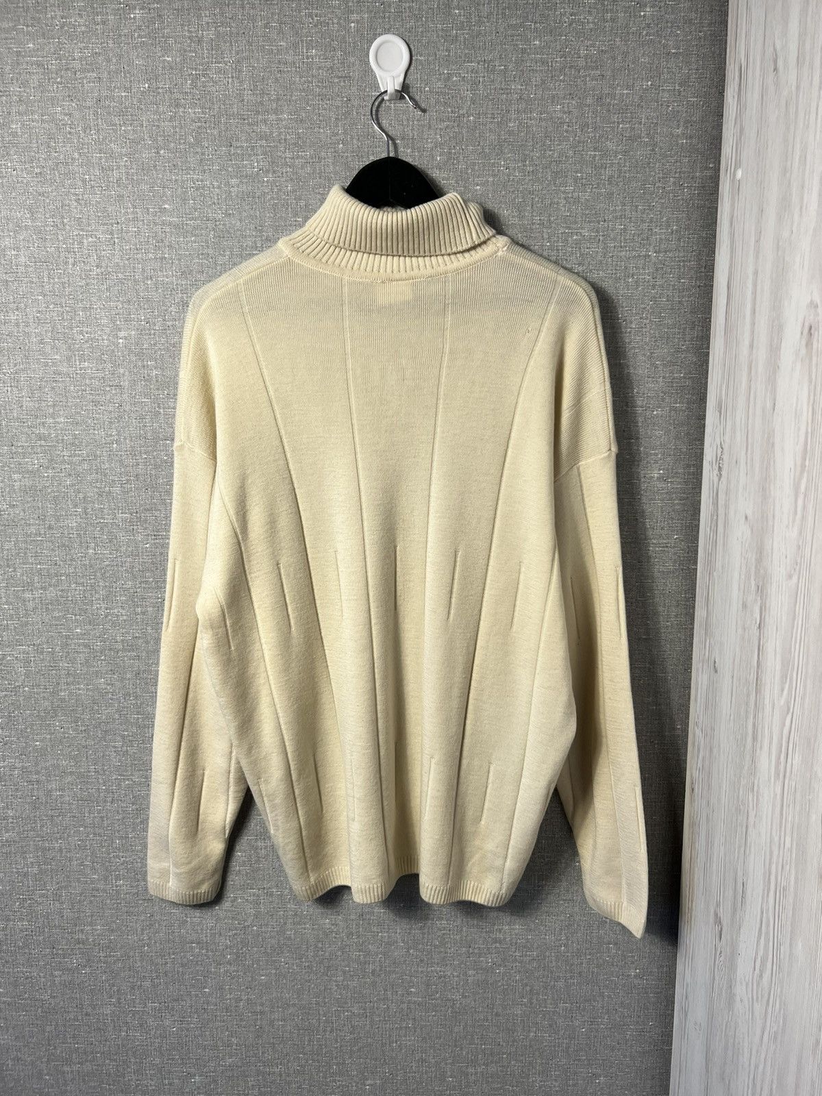 Lacoste × Vintage Rare Vintage Lacoste Pure New Wool Turtleneck Knit Sweater Size US XL / EU 56 / 4 - 6 Thumbnail