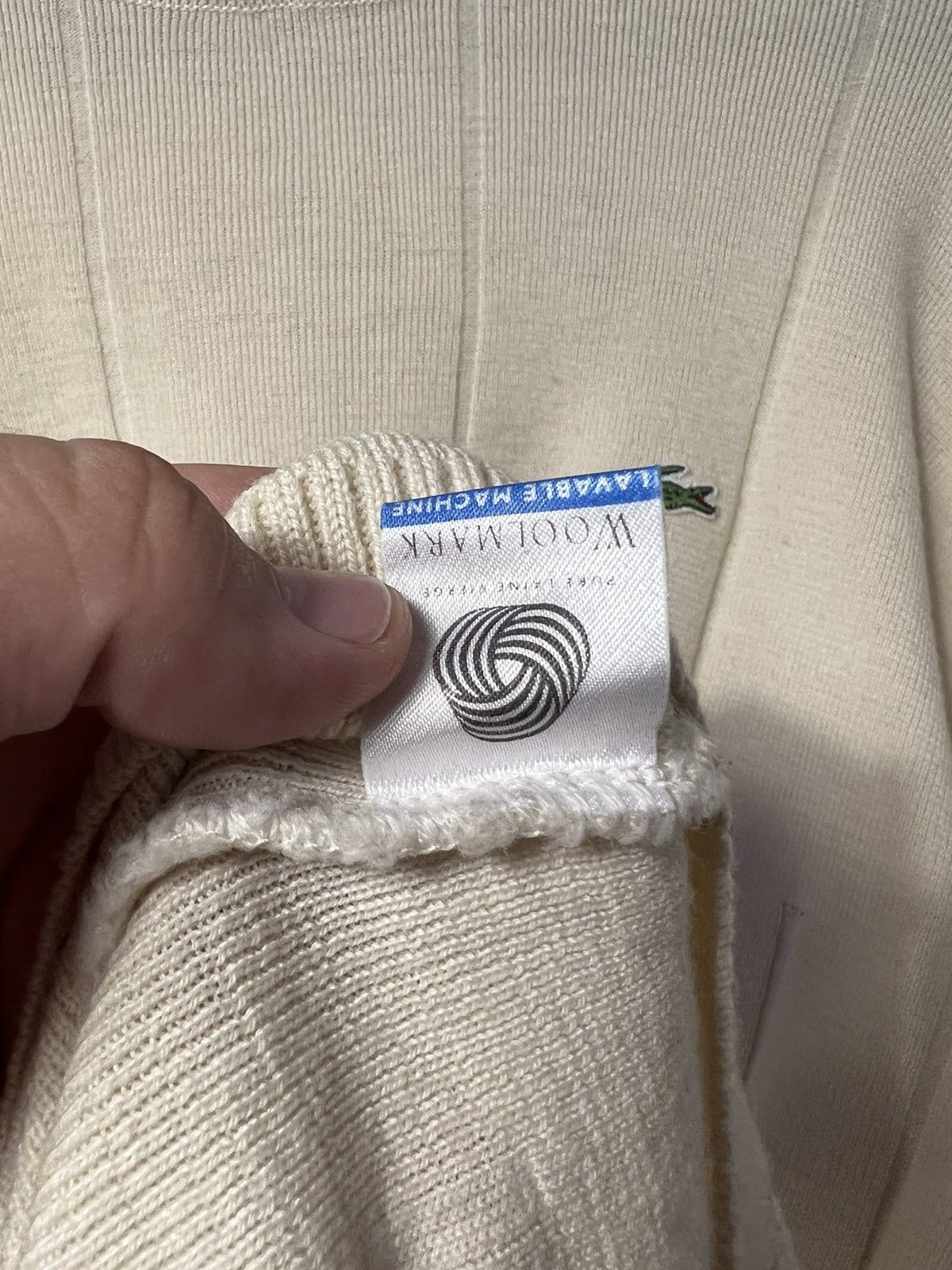 Lacoste × Vintage Rare Vintage Lacoste Pure New Wool Turtleneck Knit Sweater Size US XL / EU 56 / 4 - 11 Thumbnail