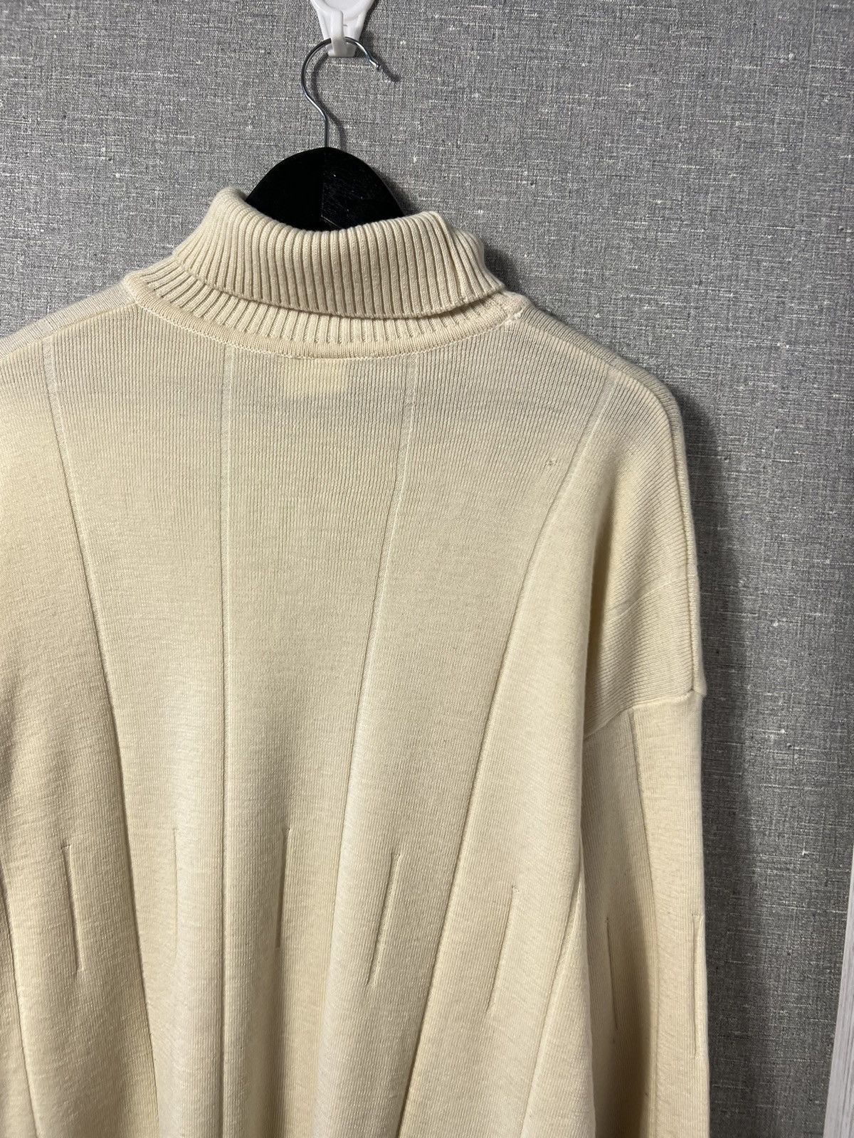 Lacoste × Vintage Rare Vintage Lacoste Pure New Wool Turtleneck Knit Sweater Size US XL / EU 56 / 4 - 7 Thumbnail