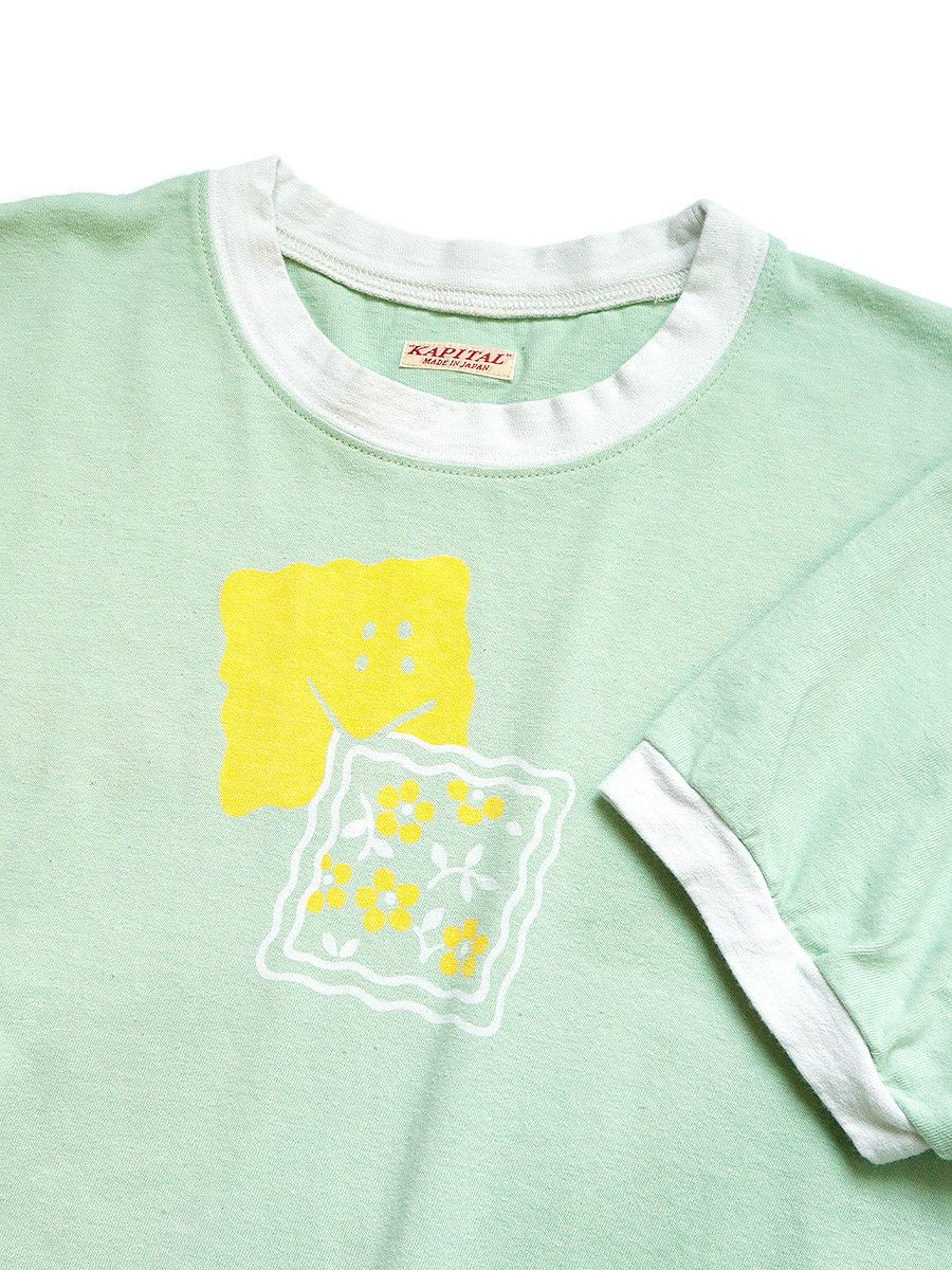 Kapital Peckish RAINBOWY Tenjiku Ringer T-Shirt