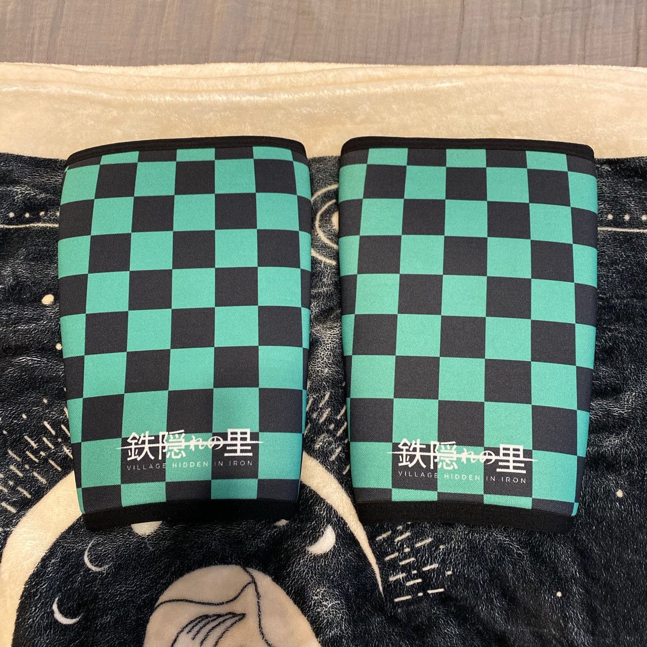 Japanese Brand Demon slayer tanjiro village hidden in iron checkers