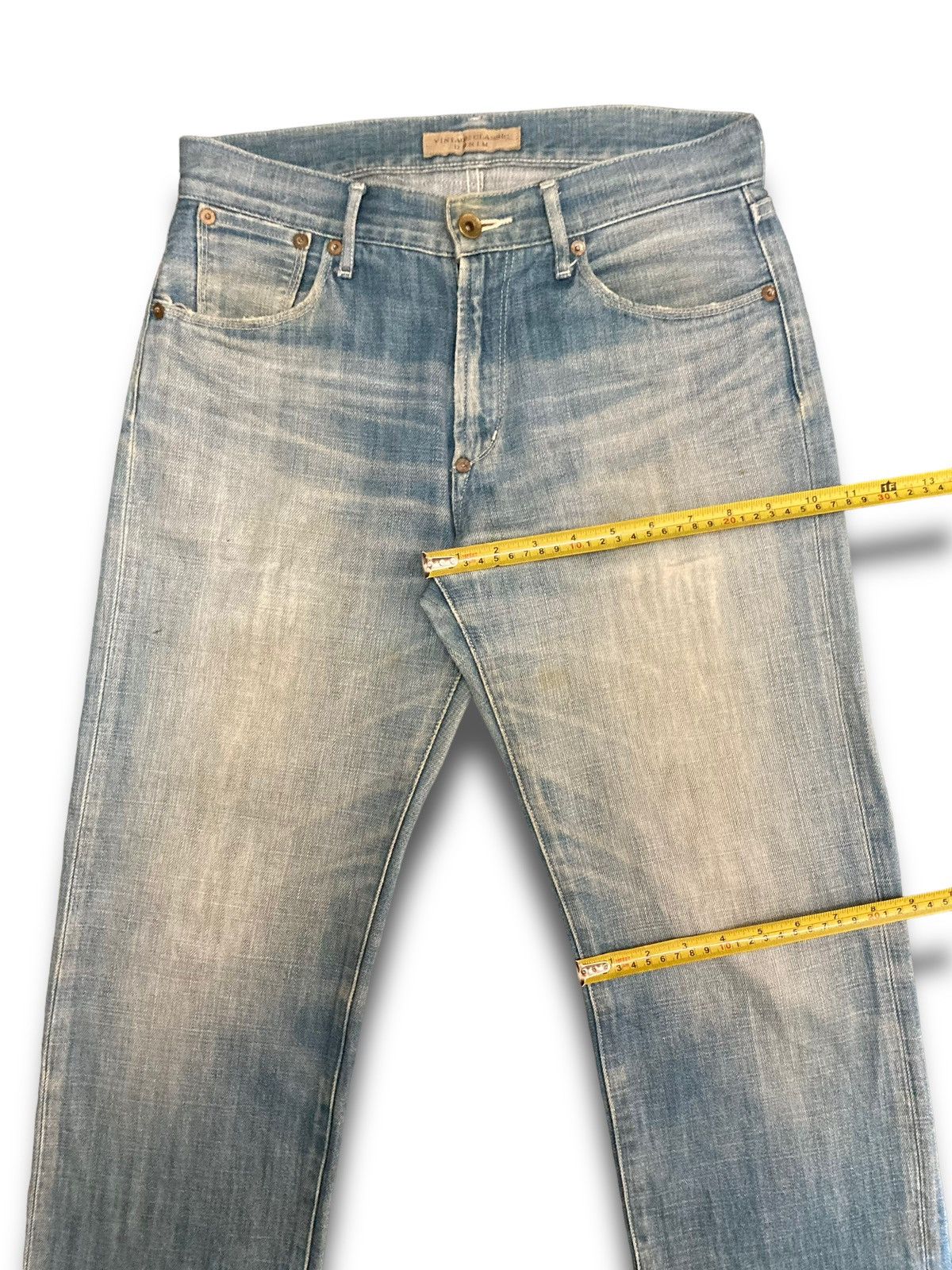 Jun Takahashi × Uniqlo × Vintage Limited Vintage 90s Buckle Kaihara Jeans Size US 30 / EU 46 - 15 Thumbnail