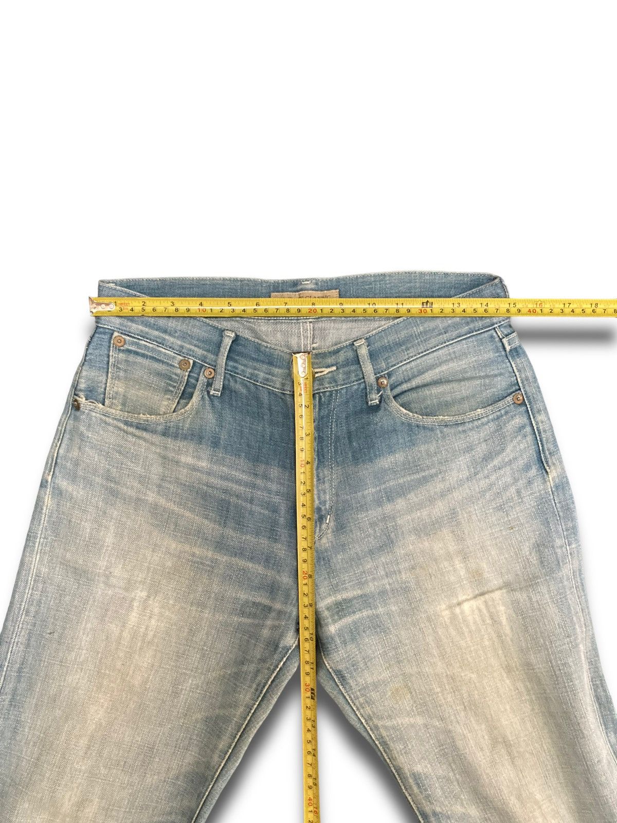 Jun Takahashi × Uniqlo × Vintage Limited Vintage 90s Buckle Kaihara Jeans Size US 30 / EU 46 - 14 Thumbnail