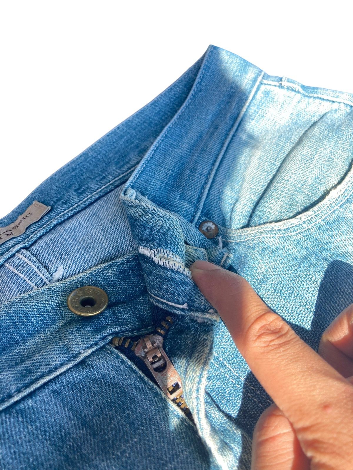Jun Takahashi × Uniqlo × Vintage Limited Vintage 90s Buckle Kaihara Jeans Size US 30 / EU 46 - 9 Thumbnail