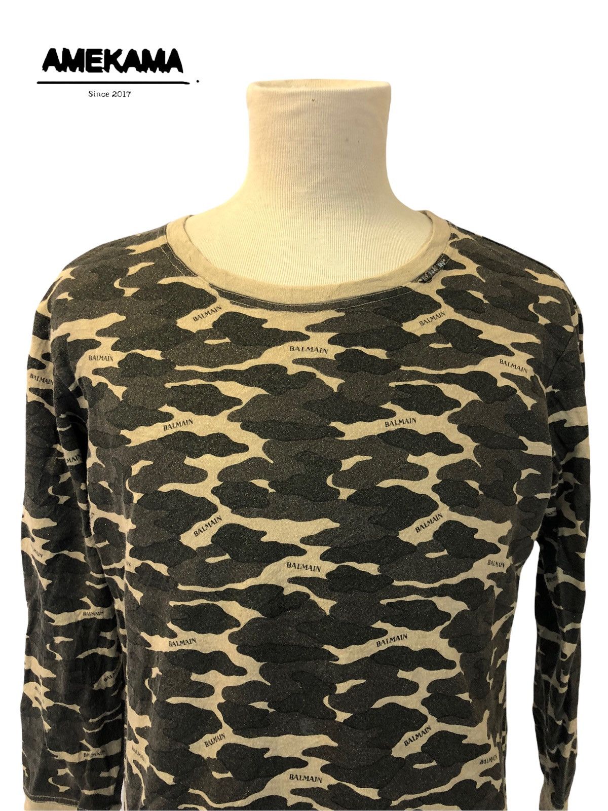 Balmain Balmain Camouflage Longsleeve Shirts Size US M / EU 48-50 / 2 - 4 Thumbnail