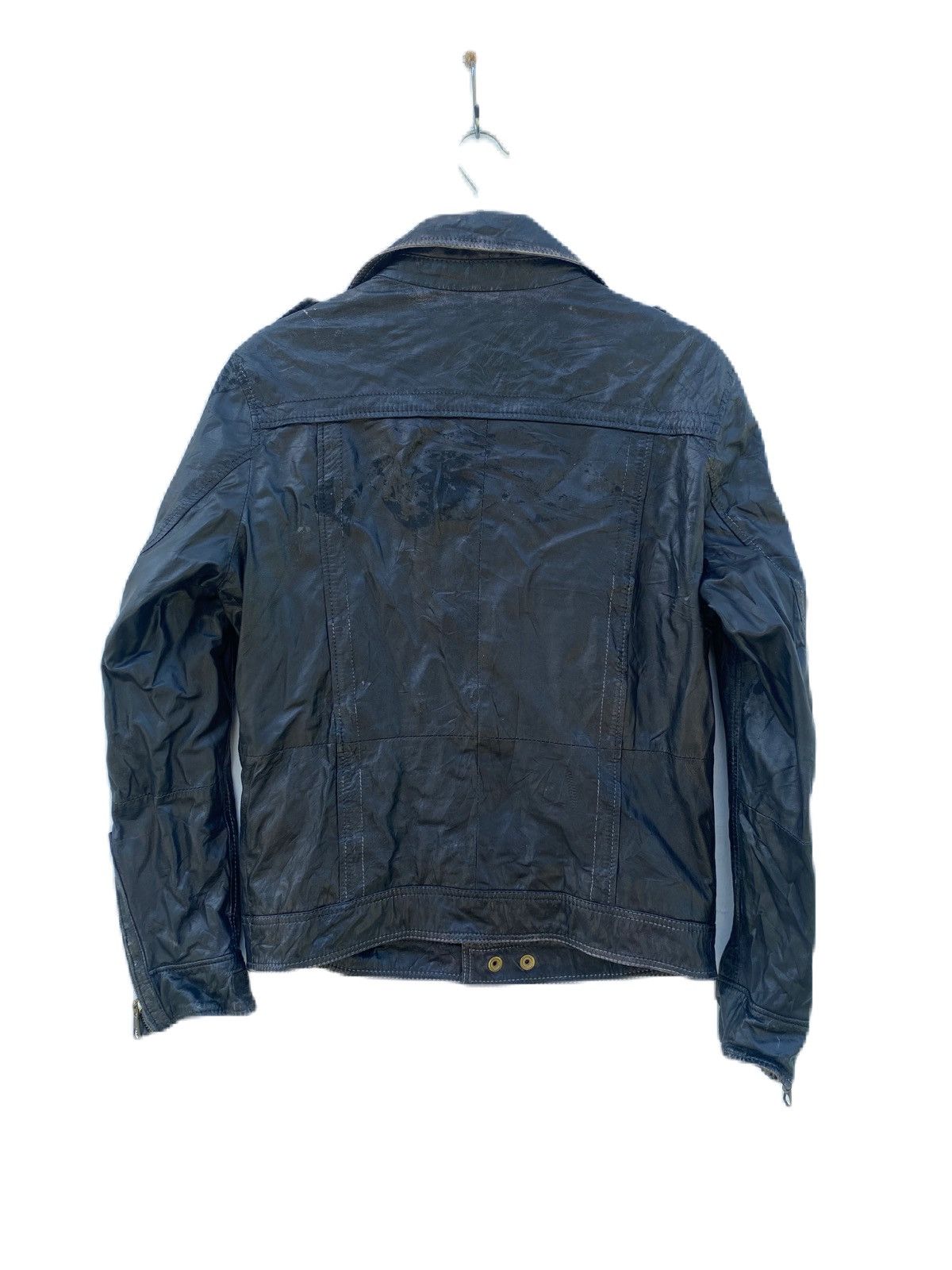 Diesel Black Gold DIESEL LEATHER JACKET BIKER STYLE SOFT LEATHER Size US M / EU 48-50 / 2 - 2 Thumbnail