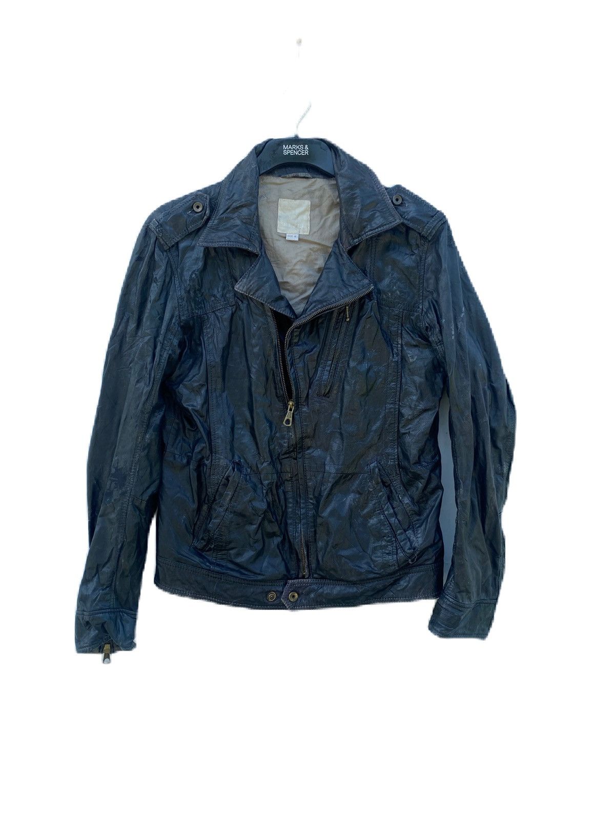 Diesel Black Gold DIESEL LEATHER JACKET BIKER STYLE SOFT LEATHER Size US M / EU 48-50 / 2 - 1 Thumbnail