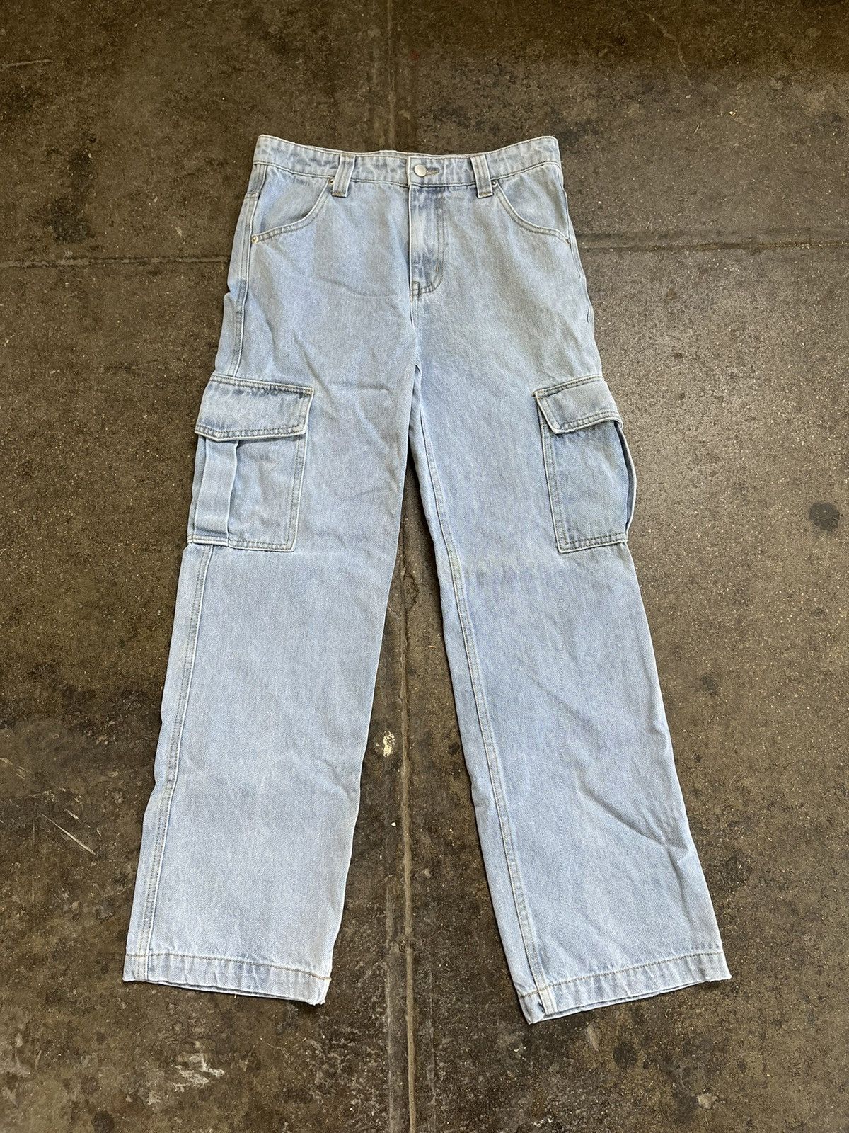 Vintage Denim Cargo Pants Size US 32 / EU 48 - 1 Thumbnail