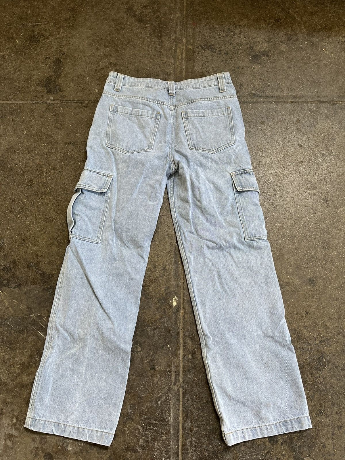 Vintage Denim Cargo Pants Size US 32 / EU 48 - 4 Thumbnail