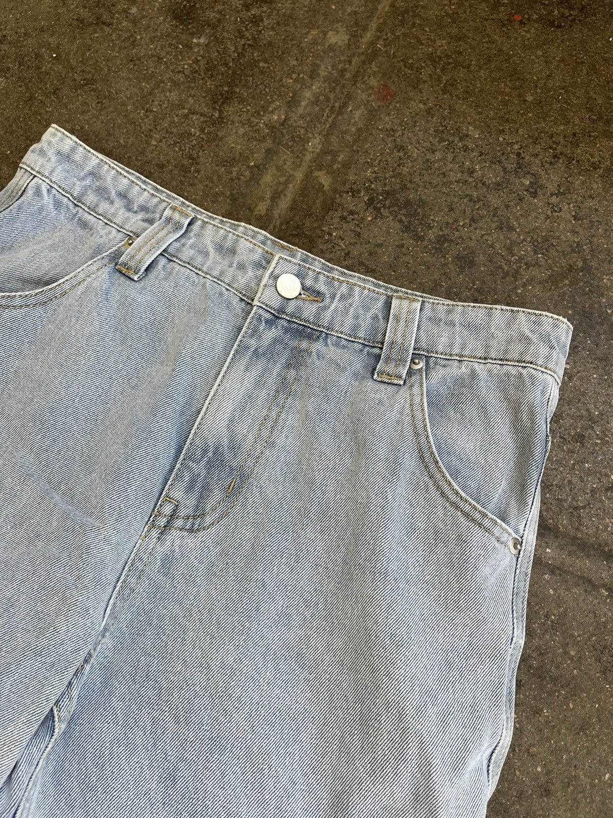Vintage Denim Cargo Pants Size US 32 / EU 48 - 3 Thumbnail