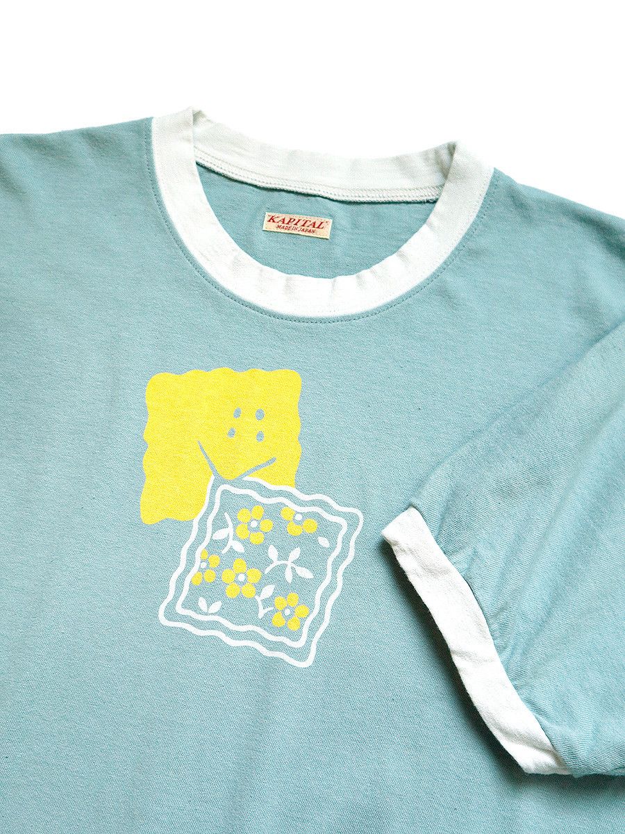 Kapital 20/-Tenjiku Ringer Tee (PROFILE RAINBOWY BIRD`S NESTpt)