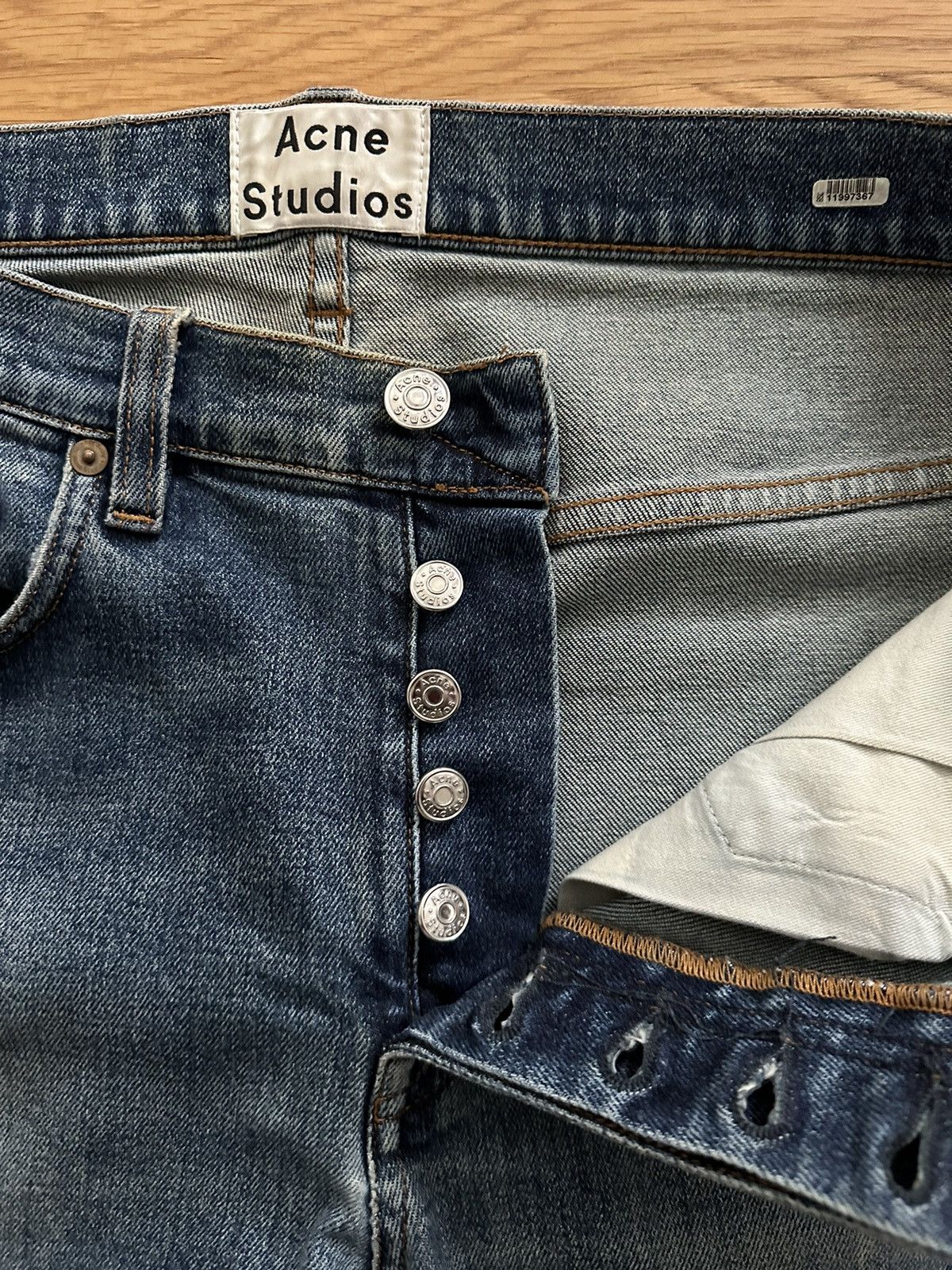 Acne Studios Acne Studios Town Straight Jeans Size US 31 - 3 Thumbnail