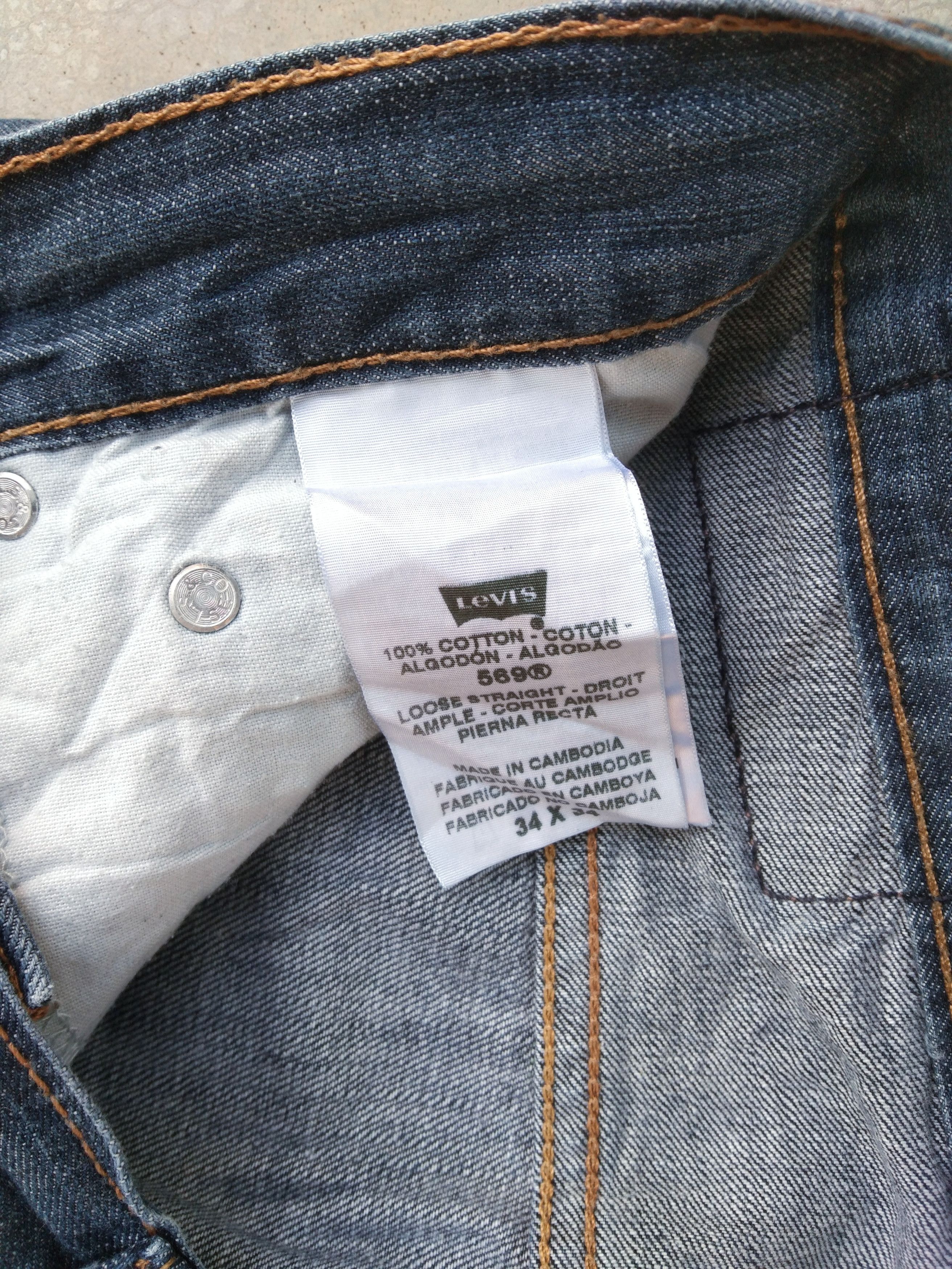 Levi's Vintage Levi's Jeans 569 Loose Straight Leg Denim 34x30 Size US 34 / EU 50 - 5 Thumbnail