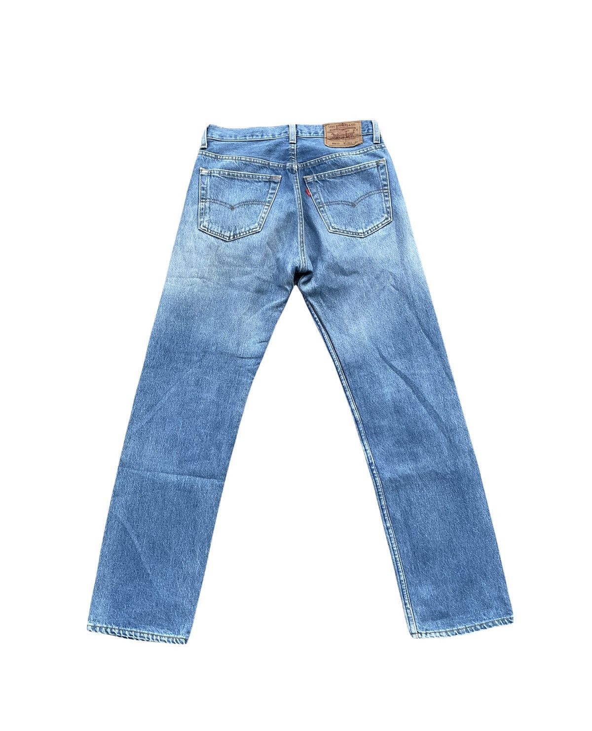 Le Grande Bleu (L.G.B.) Vintage Levis 501xx Usa 1993 Single R Aging Wash Denim Size US 29 - 6 Thumbnail