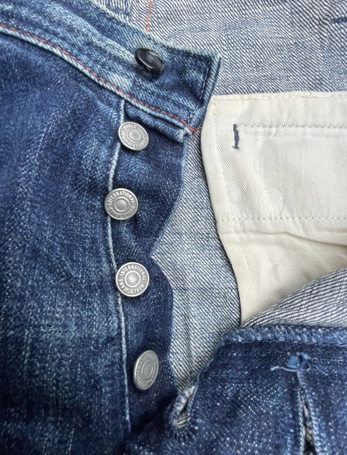 Japanese Brand Vintage Japanesse Redline Denim Rework Size US 32 / EU 48 - 15 Thumbnail