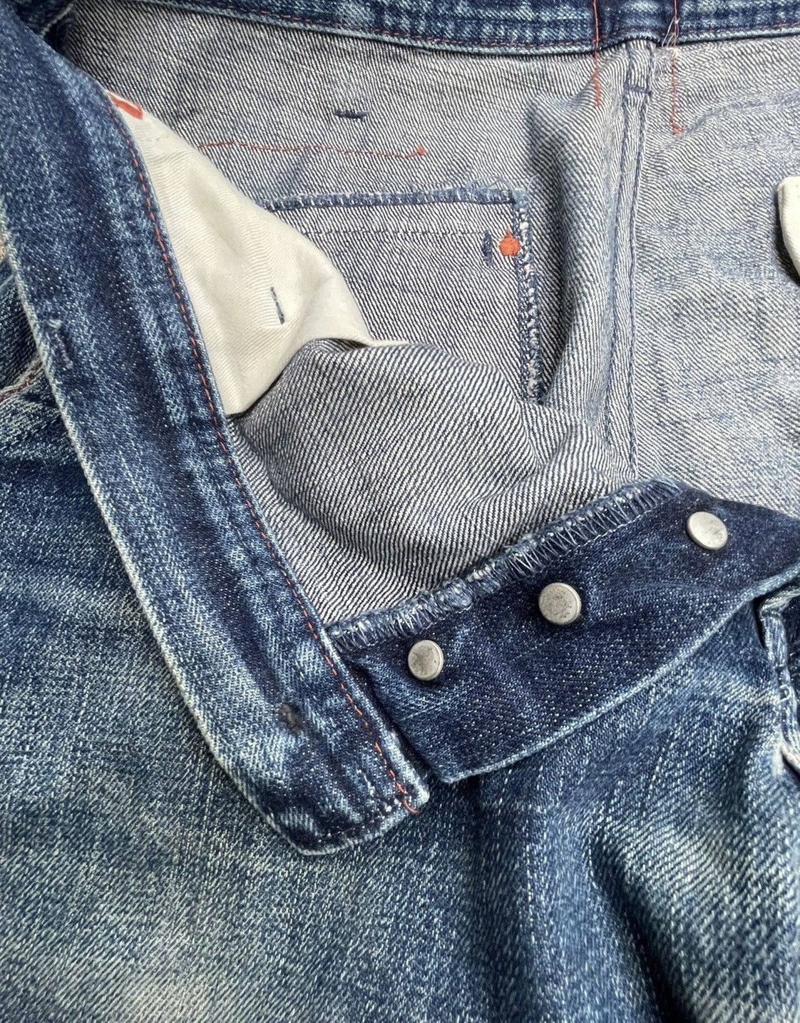 Japanese Brand Vintage Japanesse Redline Denim Rework Size US 32 / EU 48 - 14 Thumbnail