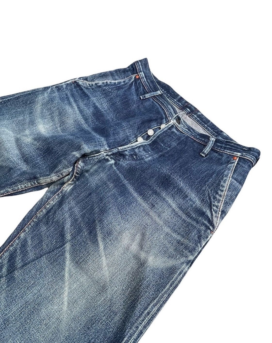 Japanese Brand Vintage Japanesse Redline Denim Rework Size US 32 / EU 48 - 4 Thumbnail