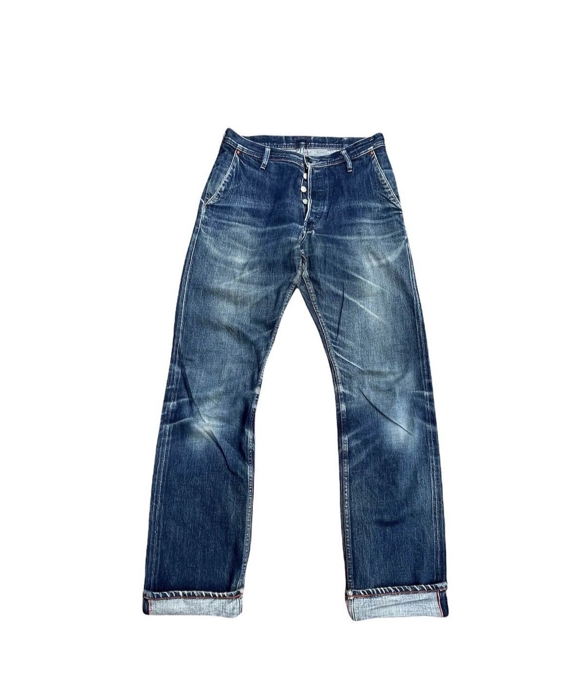 Japanese Brand Vintage Japanesse Redline Denim Rework Size US 32 / EU 48 - 2 Thumbnail