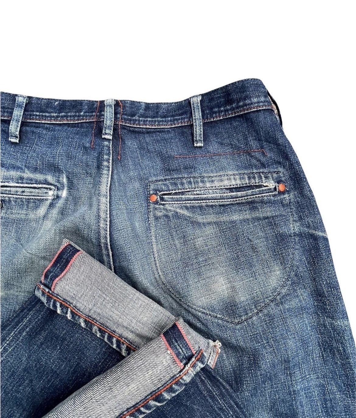 Japanese Brand Vintage Japanesse Redline Denim Rework Size US 32 / EU 48 - 7 Thumbnail
