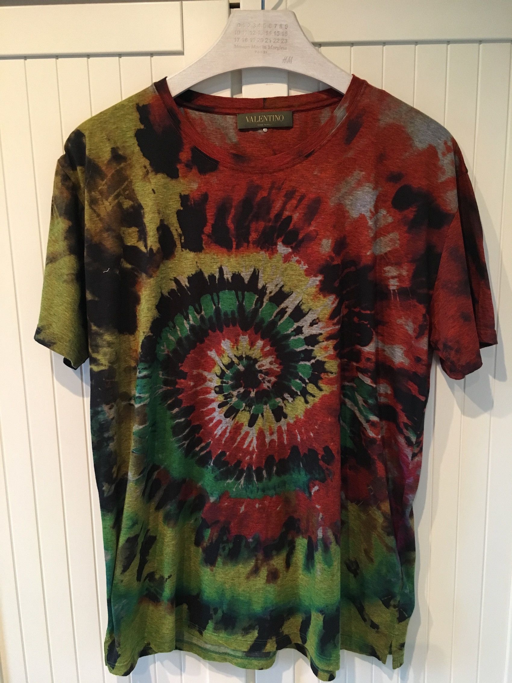 image of Valentino Ss'17 T-Shirt Tie-Dye, Men's (Size XL)