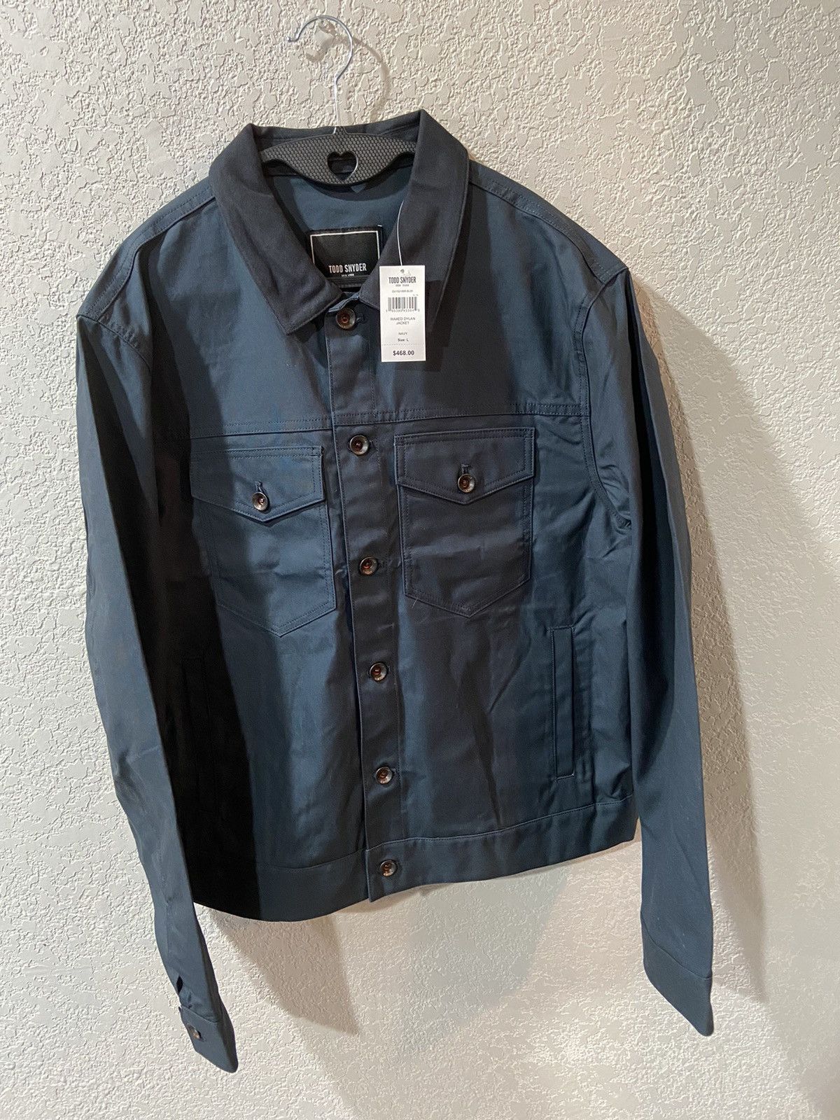Todd Snyder Waxed Dylan Jacket in Navy | Grailed