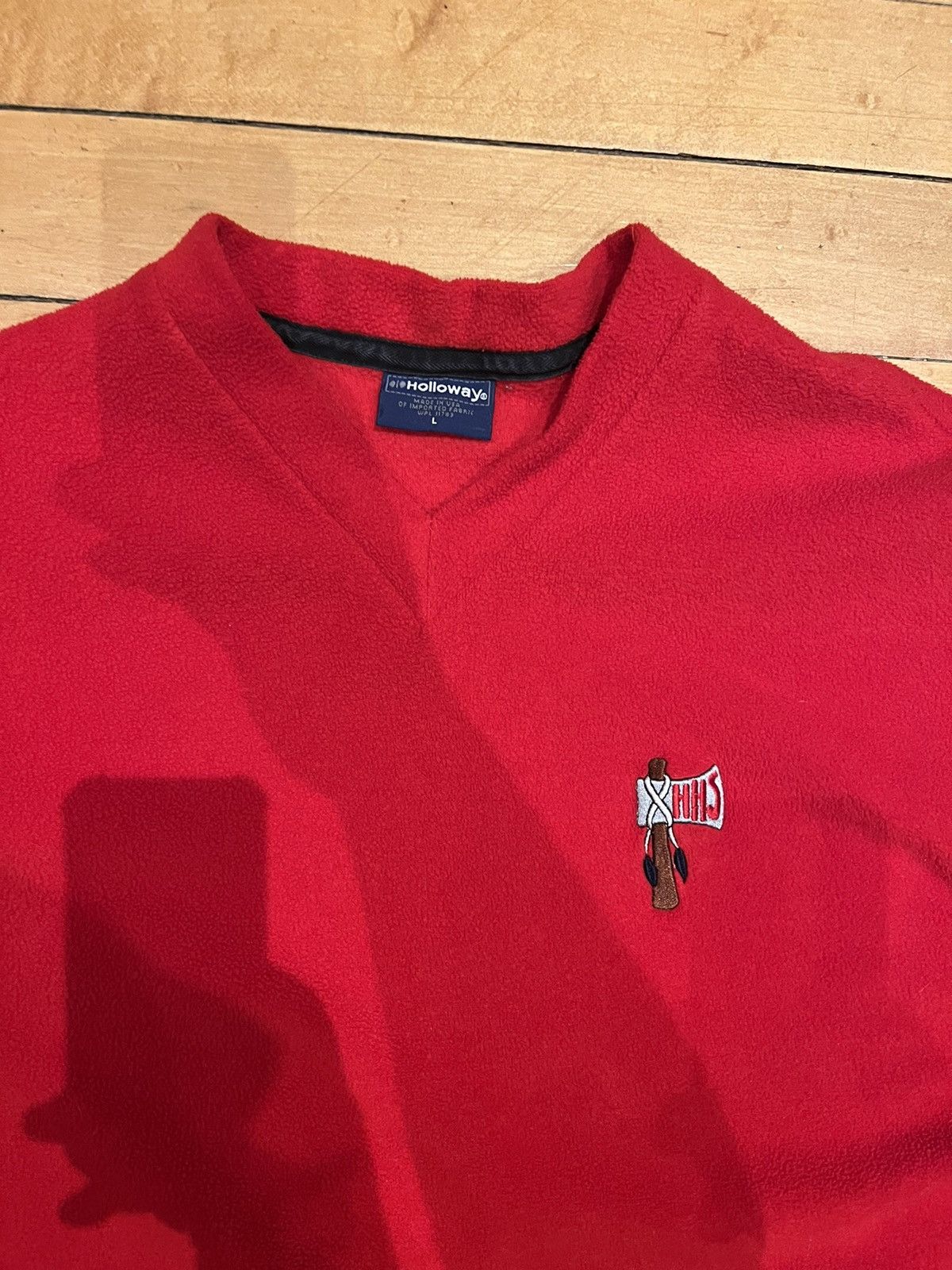 Vintage Vintage Red College Crewneck Size US L / EU 52-54 / 3 - 3 Thumbnail