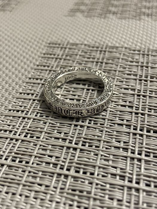 Bague Chrome Hearts Plate 3mm En Argent 925 – Modèle Spacé élégant
