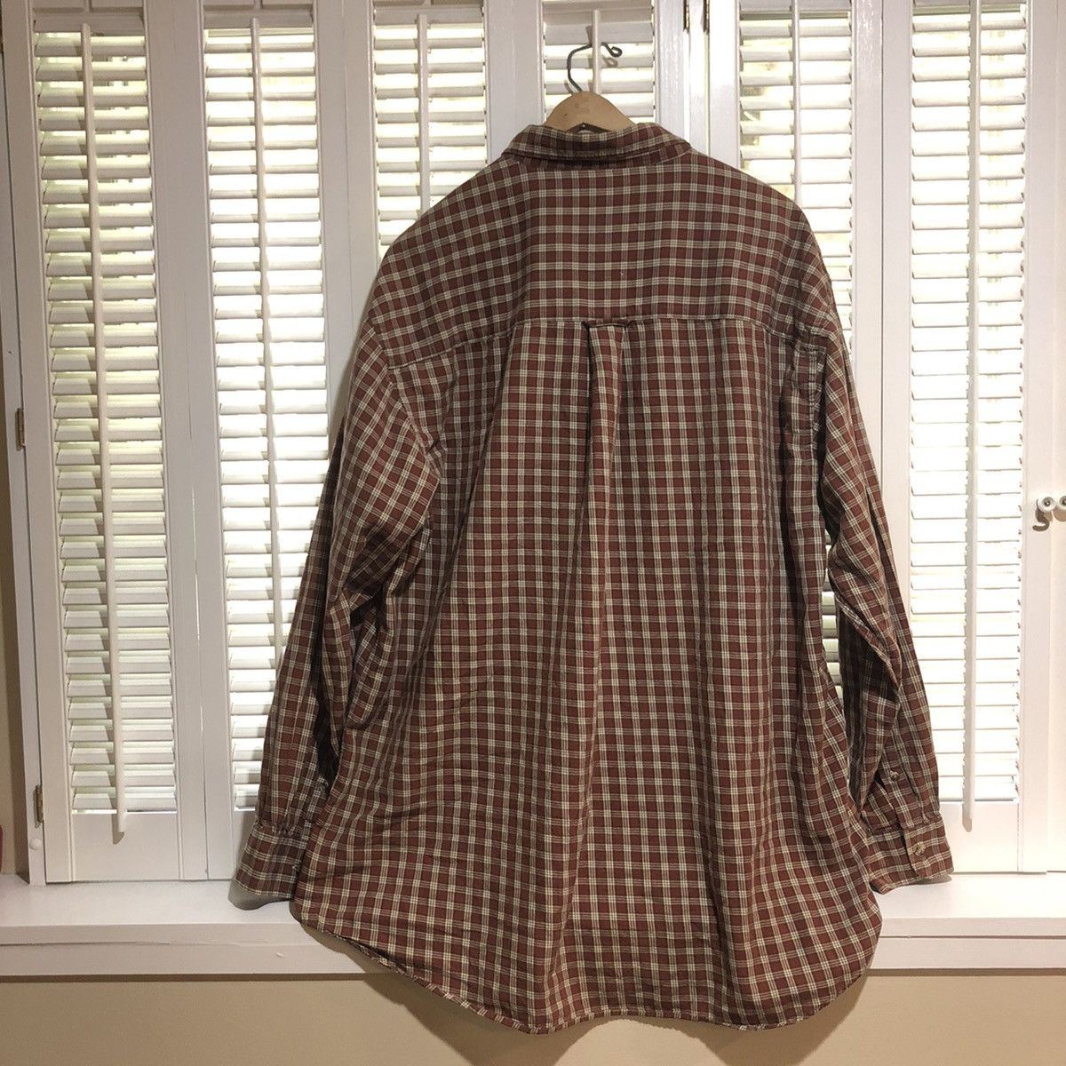 Croft & Barrow × Vintage Brown 90s Cotton Flannel Size US XL / EU 56 / 4 - 2 Thumbnail