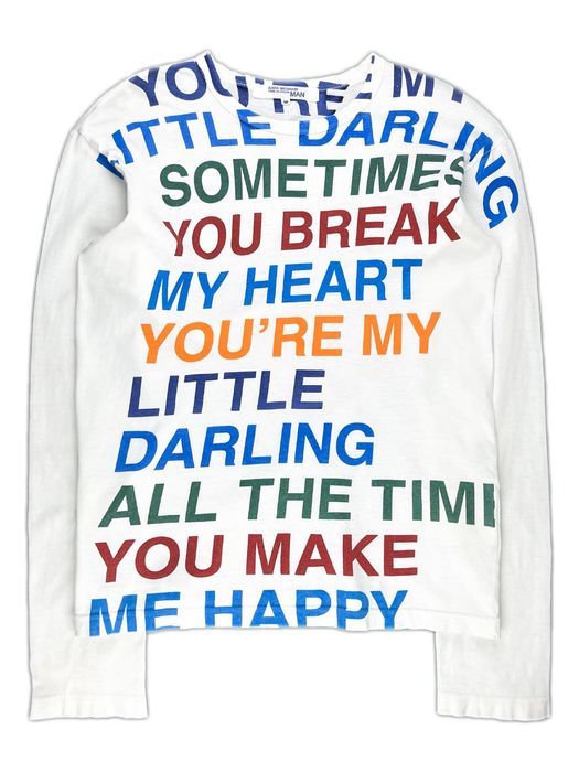 Junya Watanabe SS02 Junya Watanabe Poem Longsleeve Tshirt “Little ...