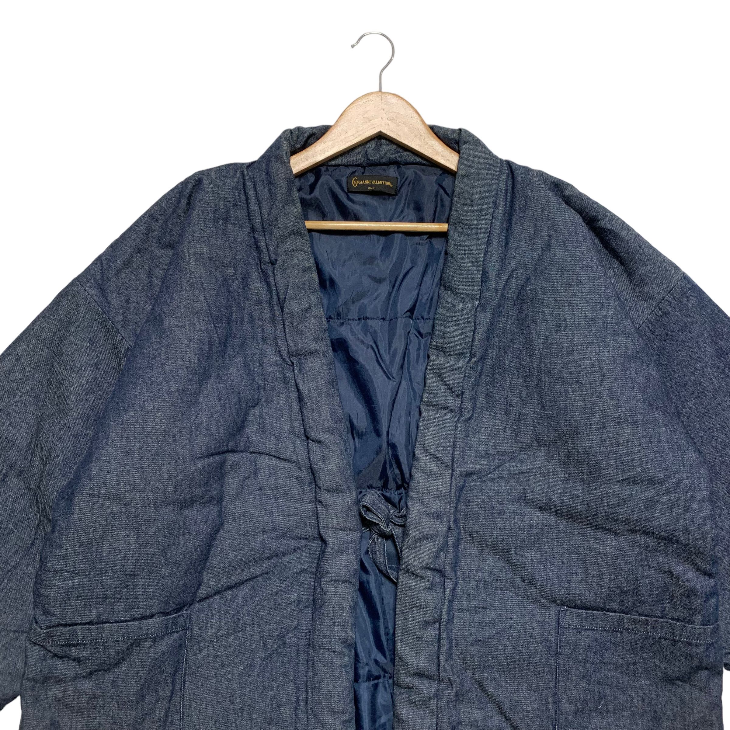 Other Gianni Valentino Big Print Denim Kimono Size US L / EU 52-54 / 3 - 8 Thumbnail
