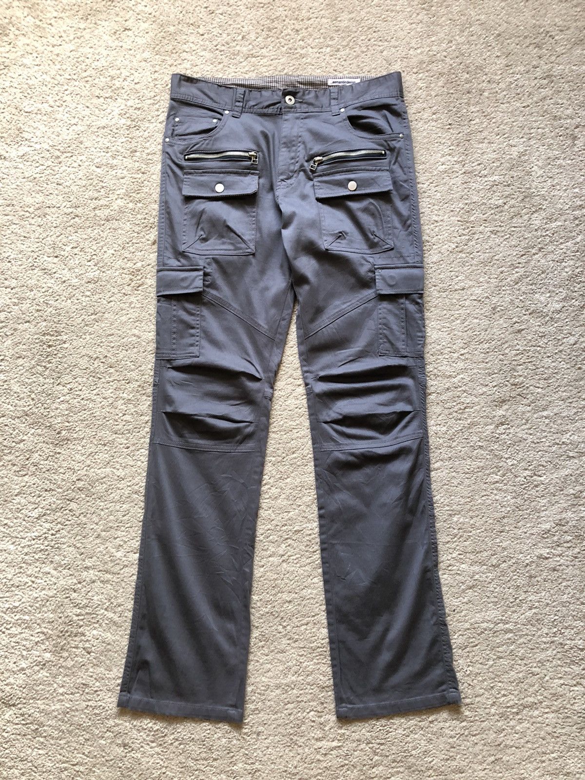 image of Hysteric Glamour x Ppfm 2000S Semanticdesign Tactical Multipocket Cargo Pant in Dark Grey (Size 31)