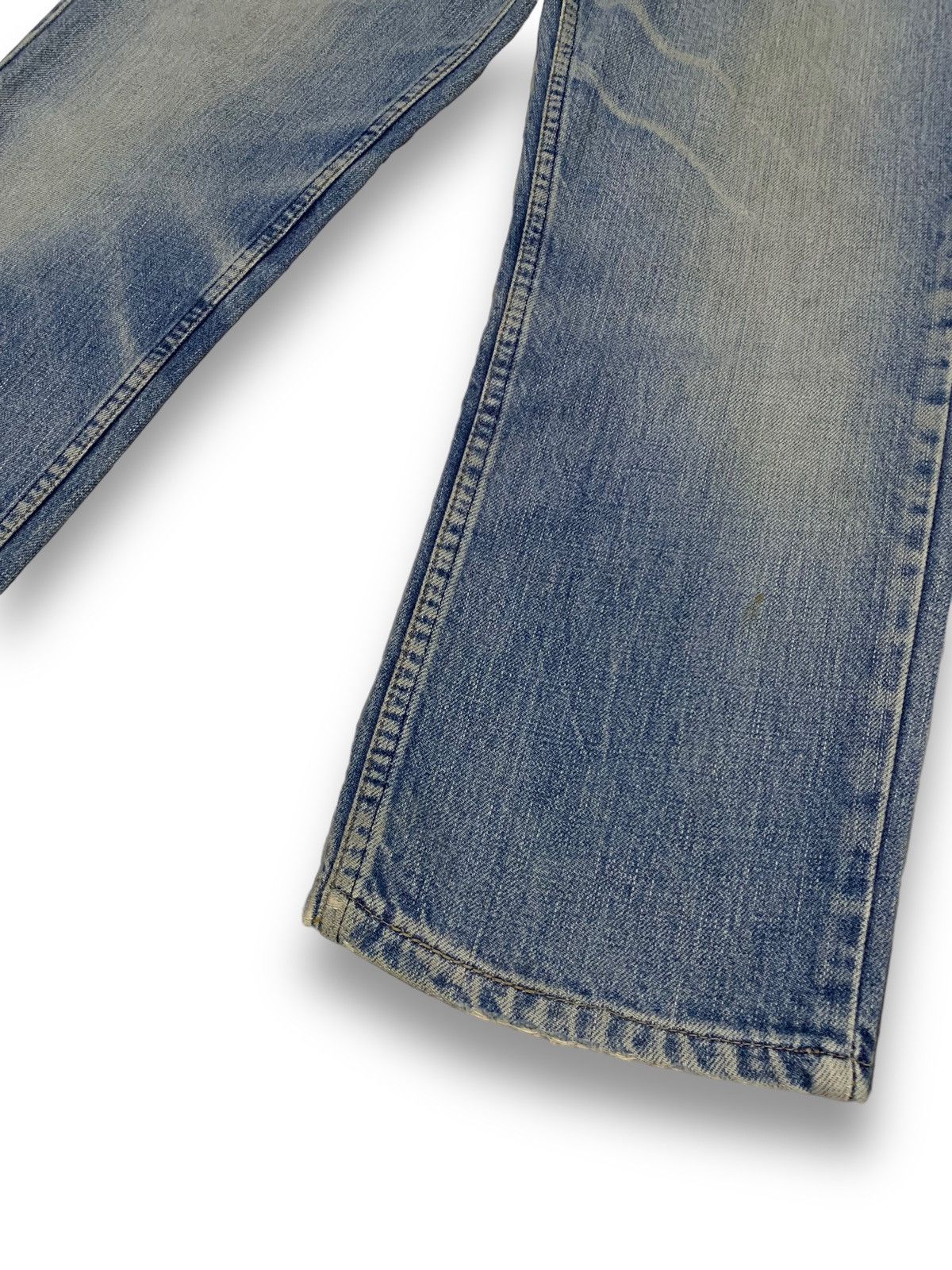 Levi's Vintage 90s Levis 503 Whiskers Blue Wash Ankle Jeans Size US 29 - 9 Thumbnail