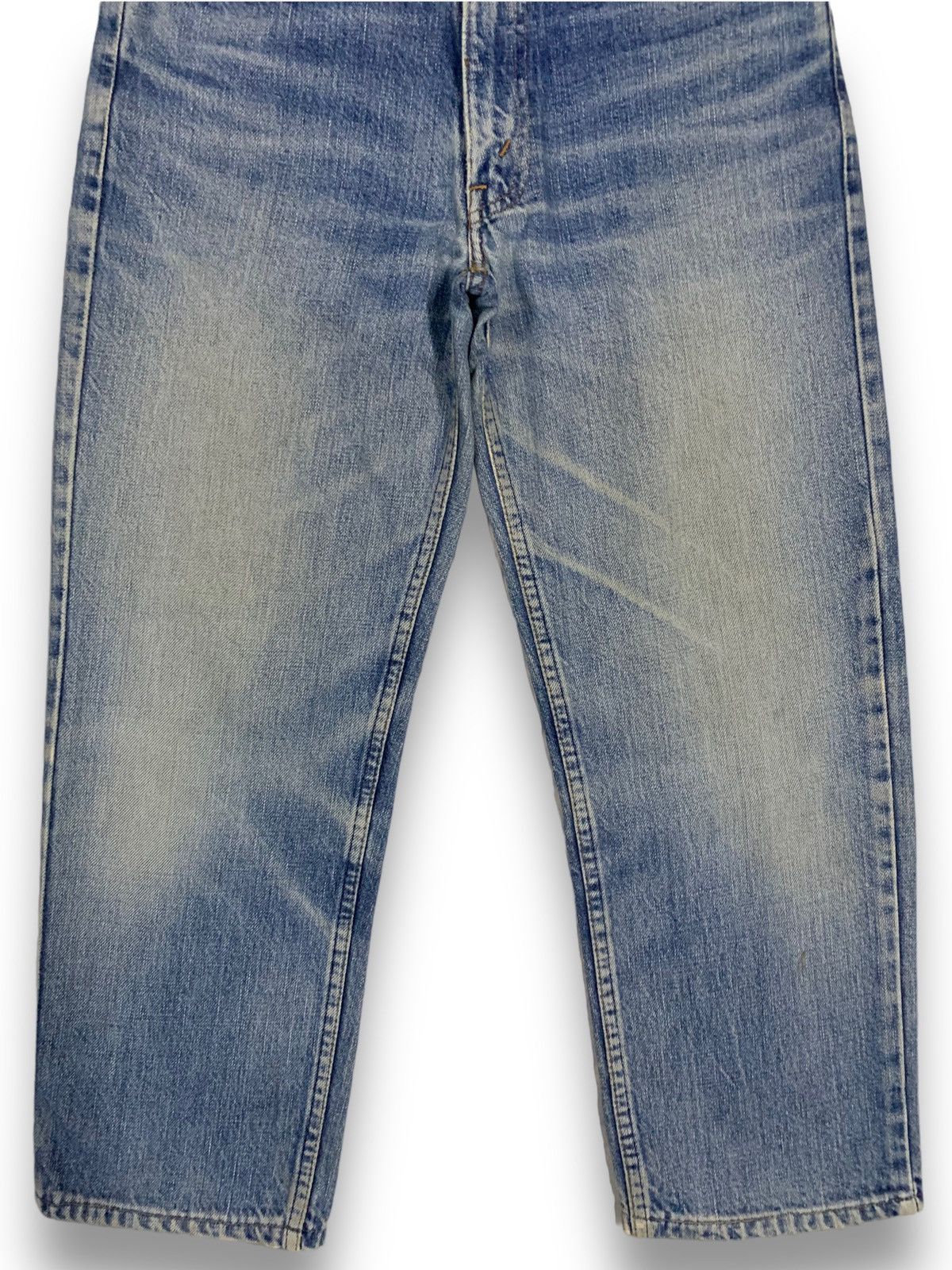 Levi's Vintage 90s Levis 503 Whiskers Blue Wash Ankle Jeans Size US 29 - 7 Thumbnail