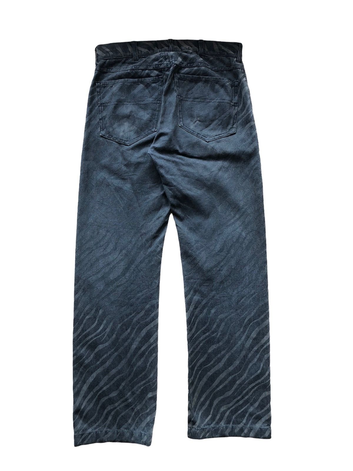 Katharine Hamnett London 1990s Katharine Hamnett Zebra Velvet Print Jeans Size US 29 - 5 Thumbnail