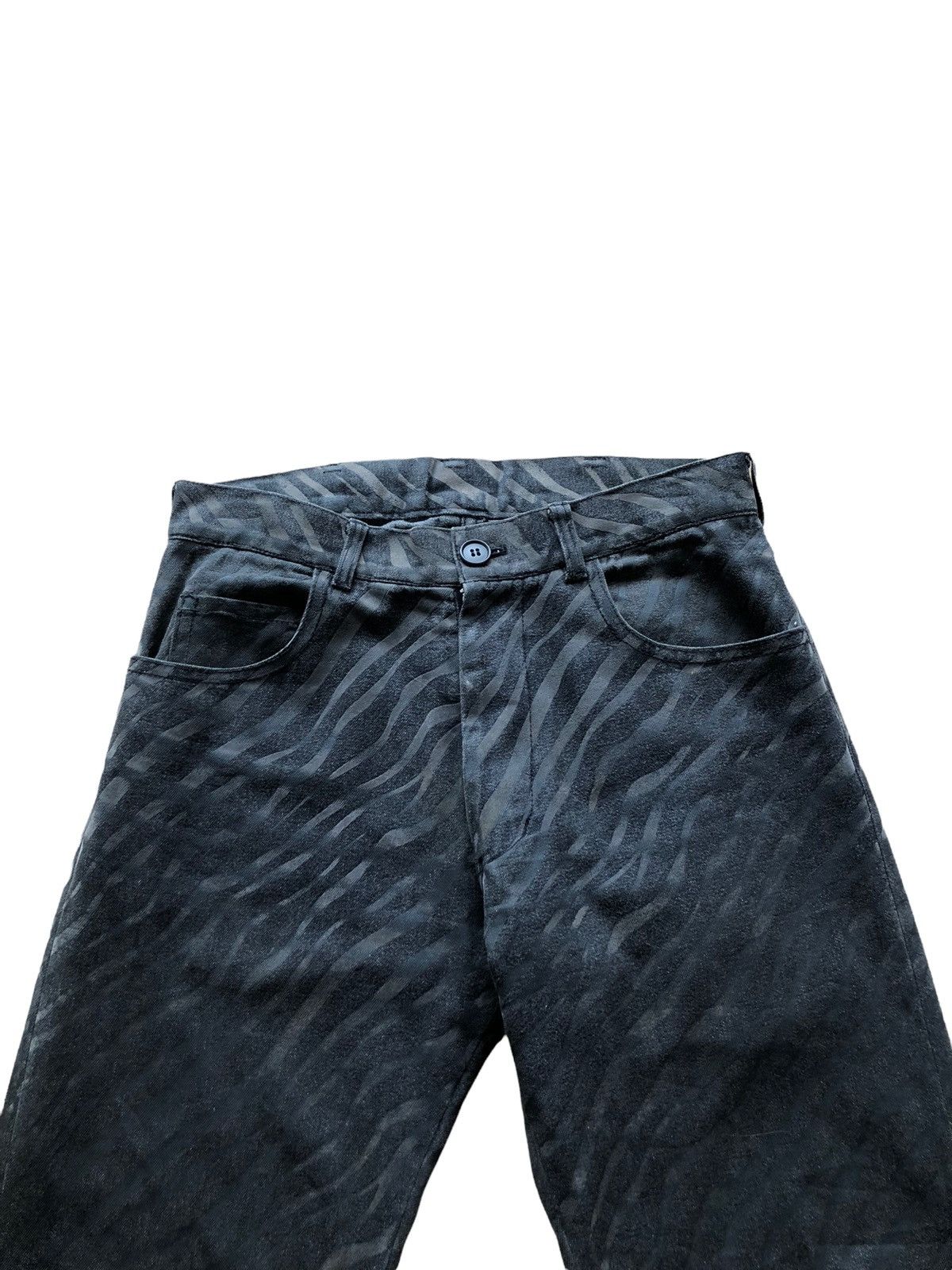 Katharine Hamnett London 1990s Katharine Hamnett Zebra Velvet Print Jeans Size US 29 - 3 Thumbnail