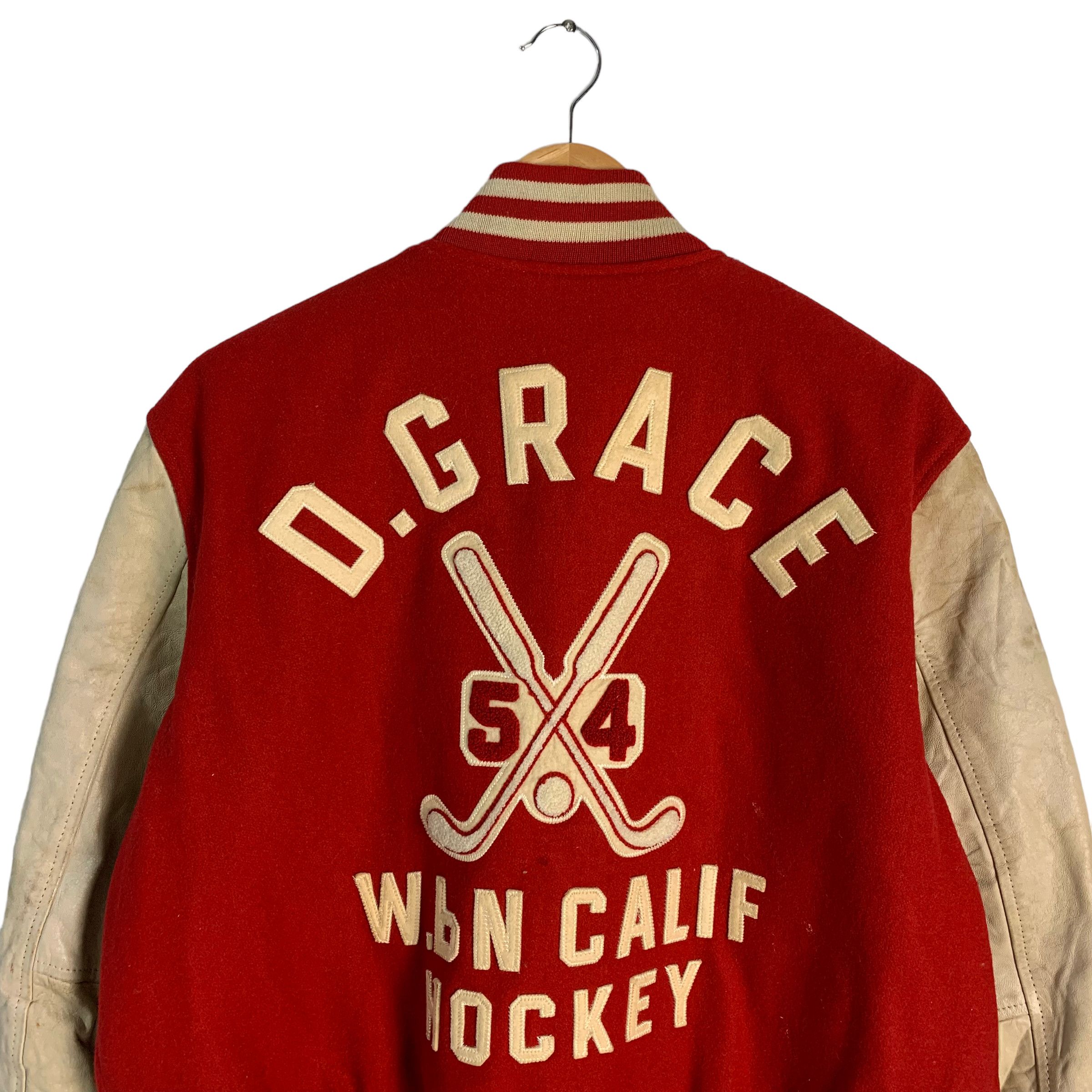 Japanese Brand D. Grace Calif Hockey Varsity Jacket Size US M / EU 48-50 / 2 - 3 Thumbnail