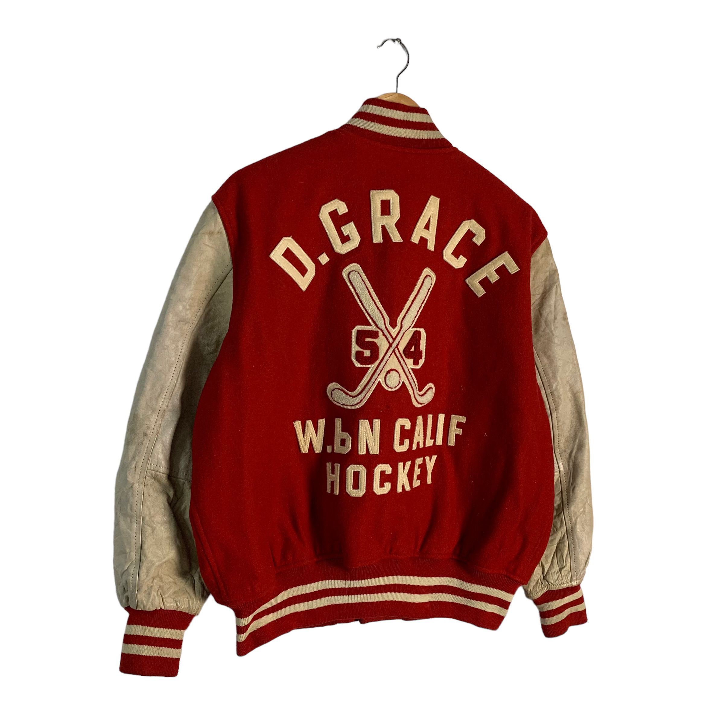 Japanese Brand D. Grace Calif Hockey Varsity Jacket Size US M / EU 48-50 / 2 - 2 Thumbnail