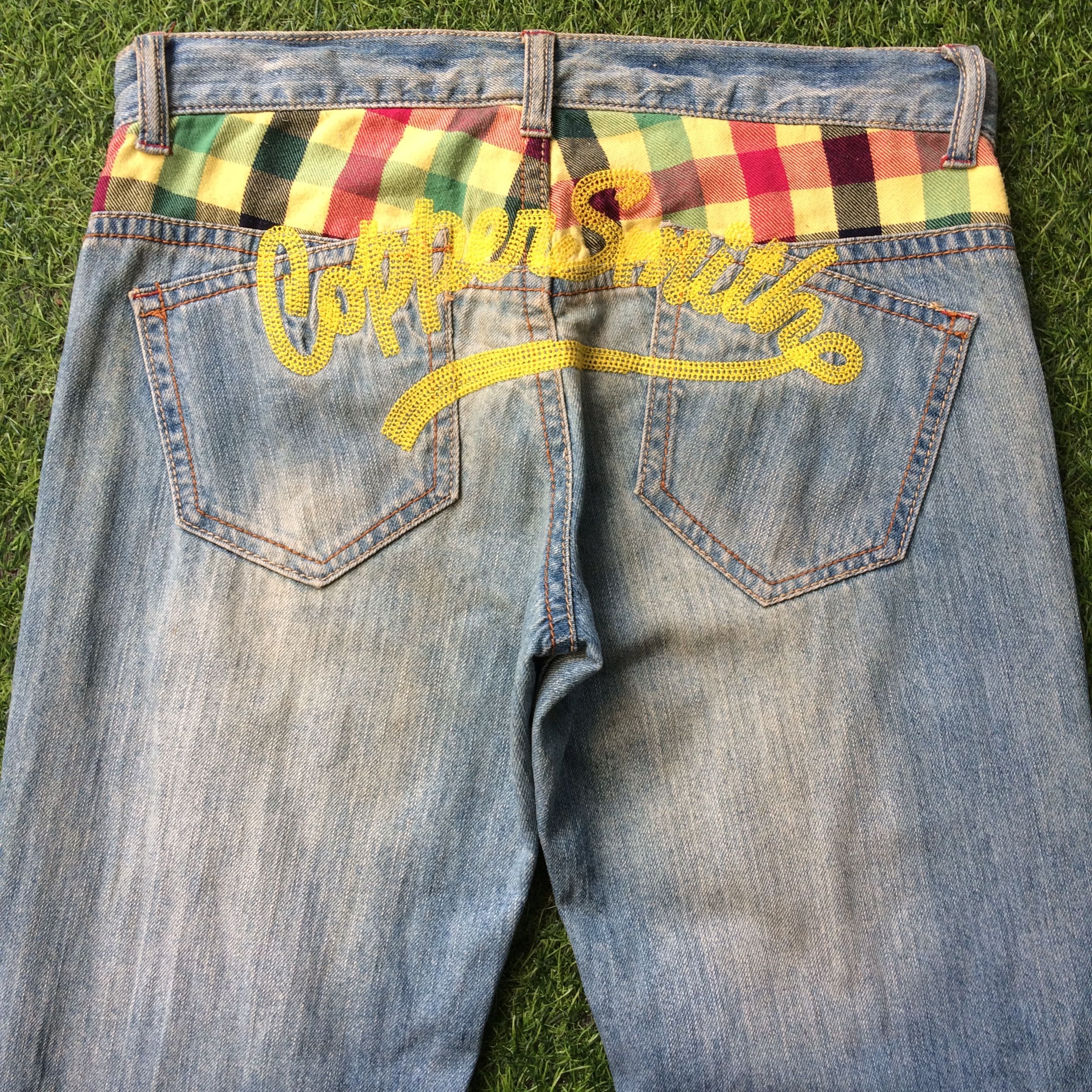 Japanese Brand Japan Spell Out Embroidered Distressed Jeans #D-481 Size US 31 - 4 Thumbnail