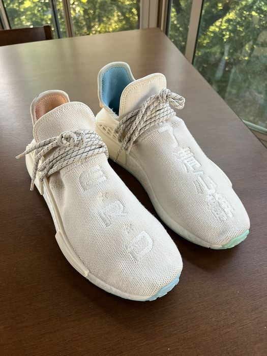 Adidas adidas NMD HU Pharrell NERD Chalk White 2021 | Grailed