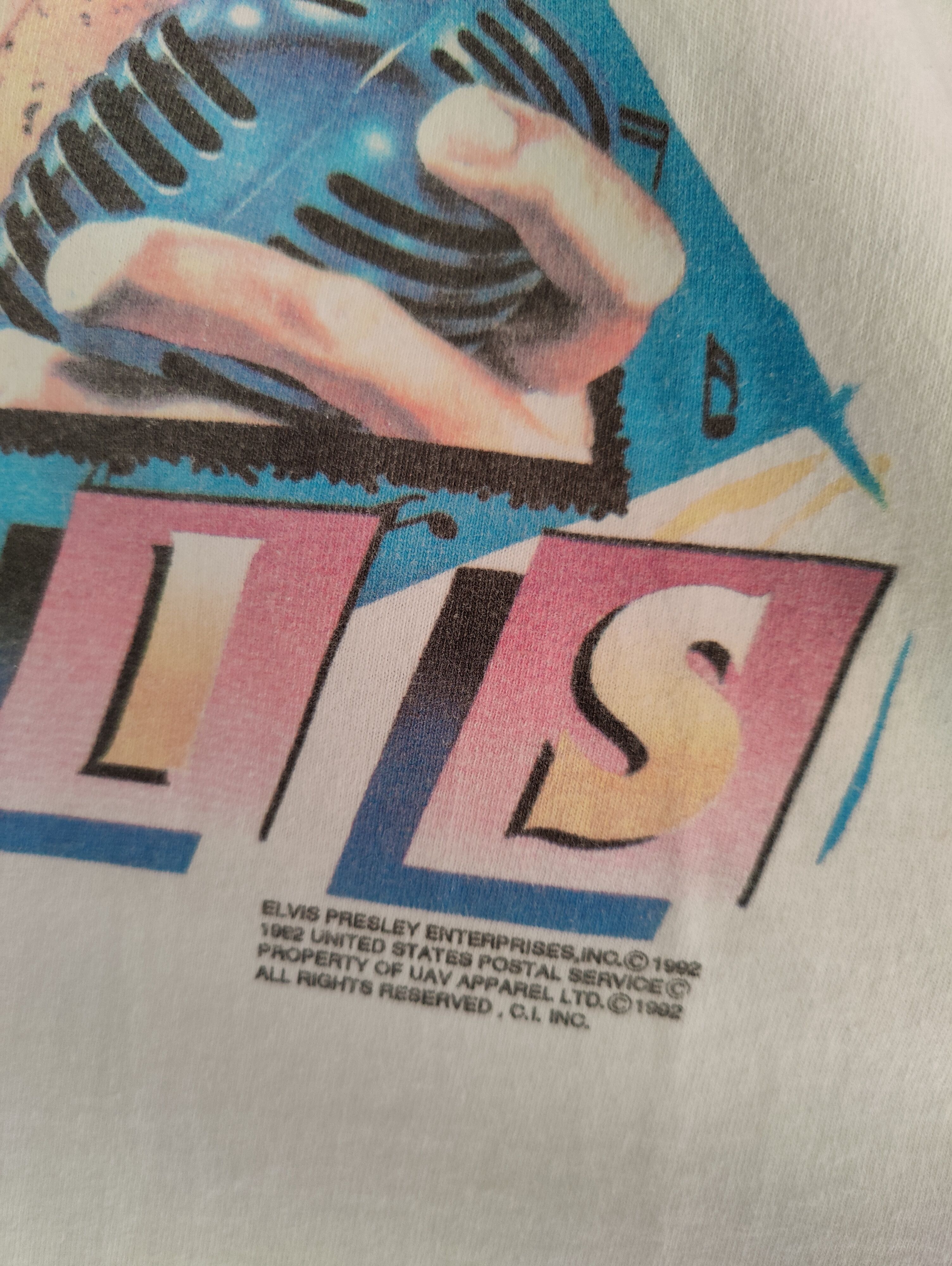 Anvil × Band Tees × Vintage vtg90s - 1992 Elvis Presley Size US L / EU 52-54 / 3 - 5 Thumbnail