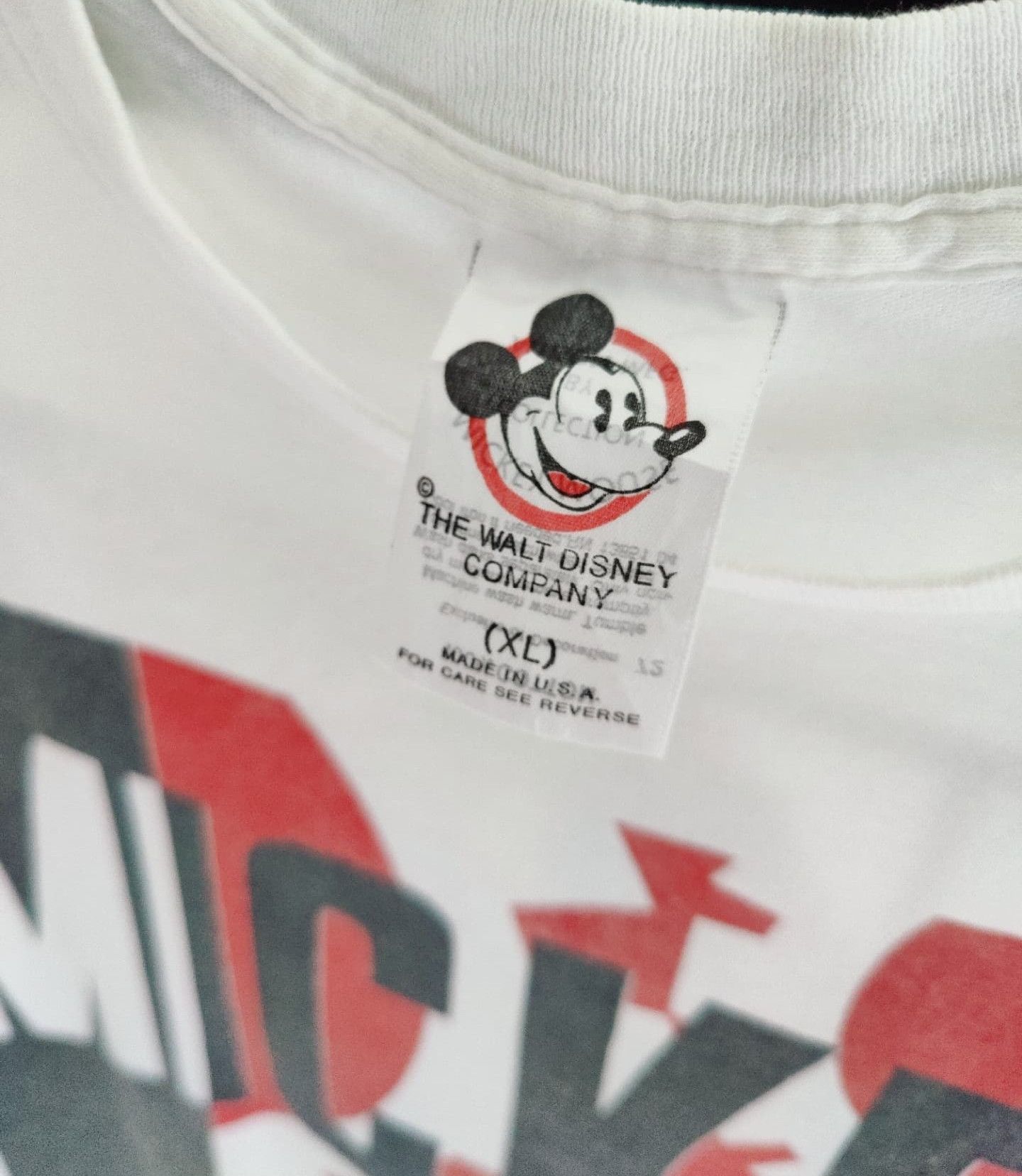 Disney Rare vtg80s - Mickey Mouse, the Global Choice 🌟 PopArt Size US XL / EU 56 / 4 - 4 Thumbnail