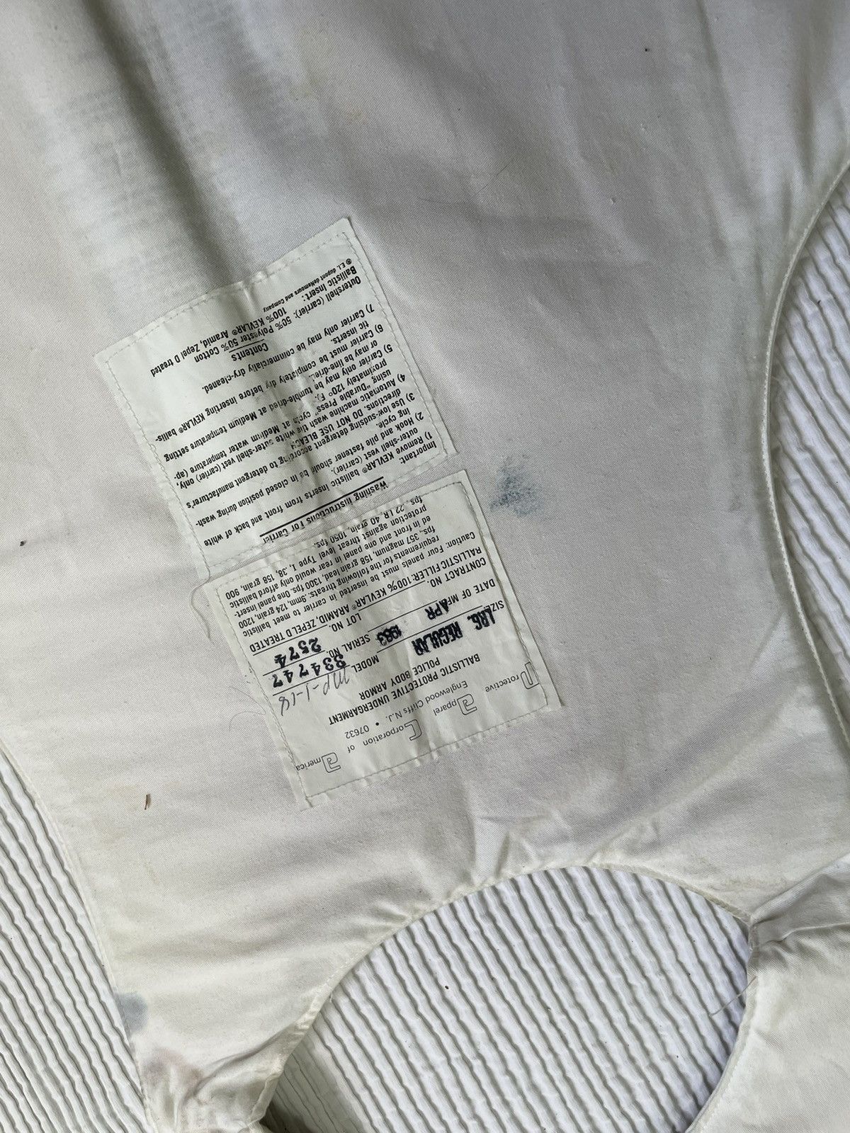 Vintage Ballistic Vest White Size US M / EU 48-50 / 2 - 14 Thumbnail