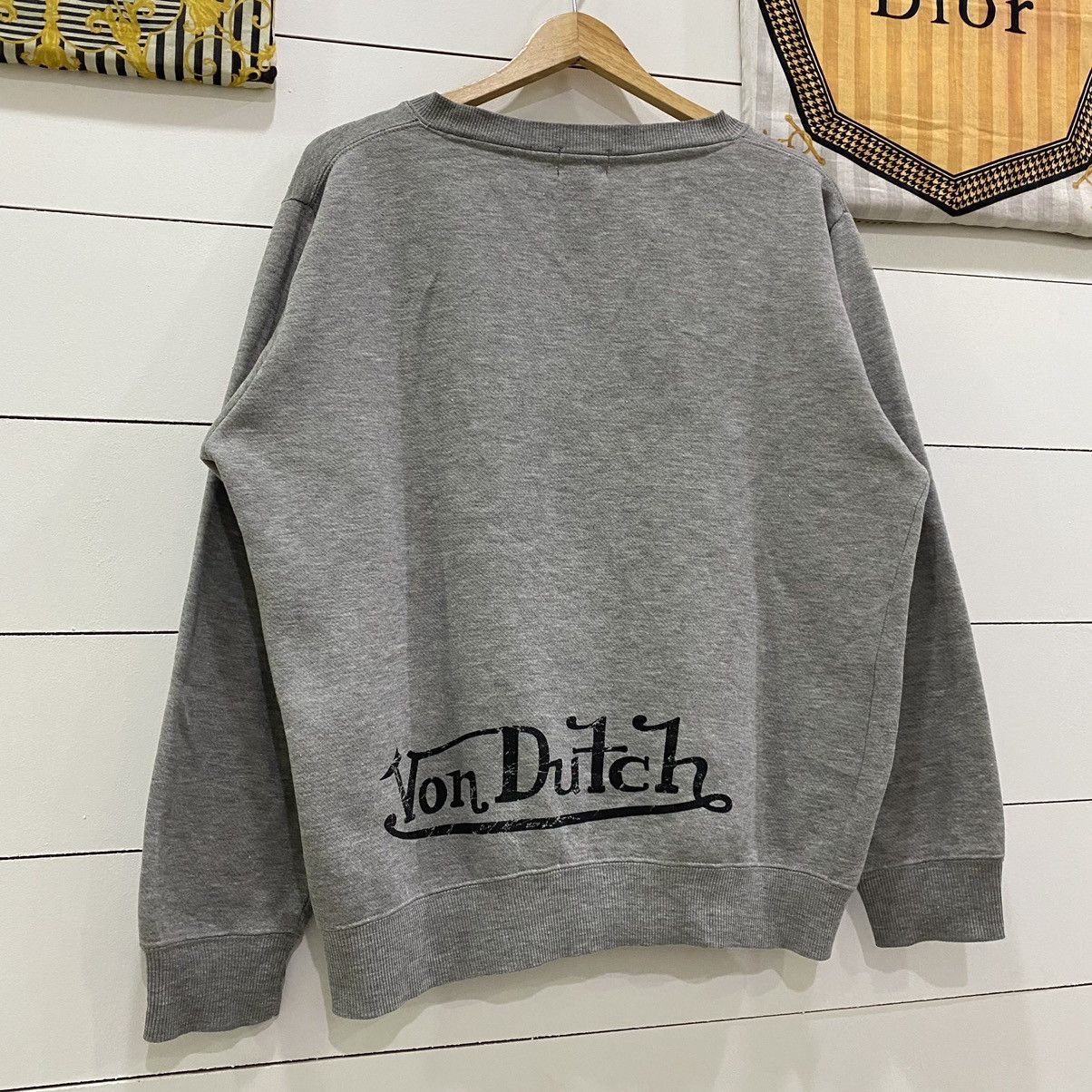 Japanese Brand × Vintage × Von Dutch Vintage Von Dutch Spell Out Big Logo Sweatshirt Size US M / EU 48-50 / 2 - 7 Thumbnail